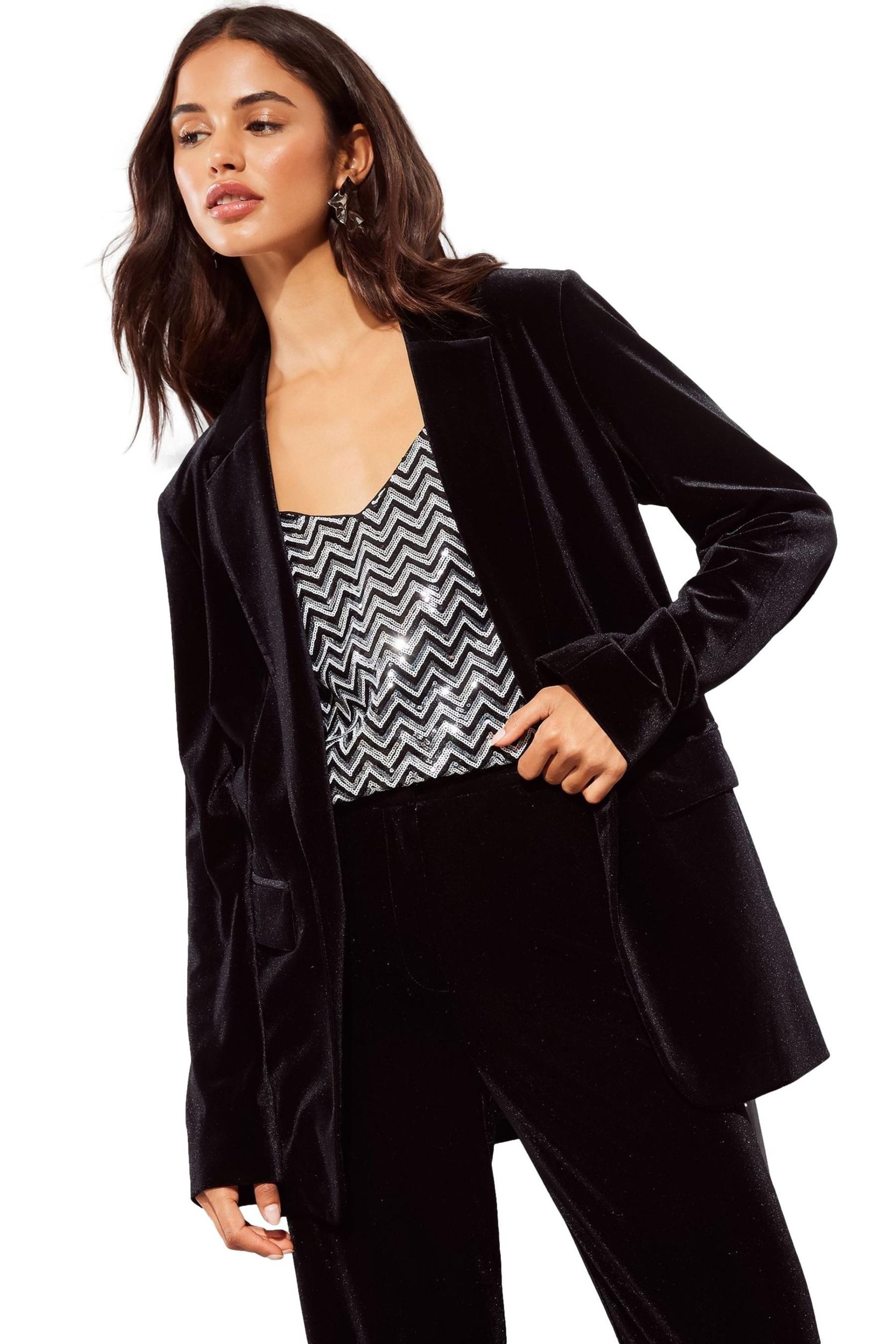 Friends Like These Jackenblazer Friends Like These einreihiger Samtblazer, günstig online kaufen