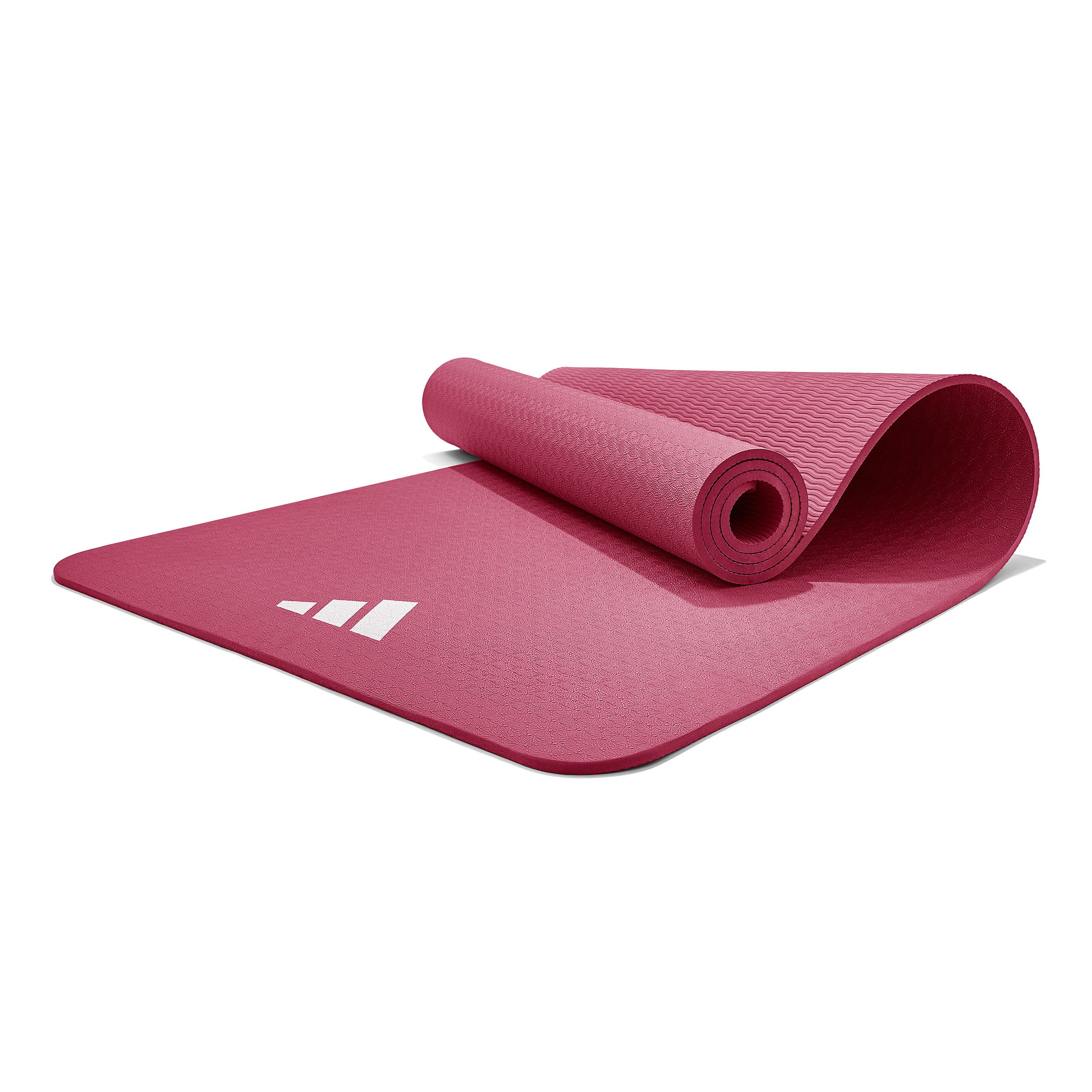 adidas Performance Yogamatte Adidas Fitness- und Yogamatte, 8 mm, Dunkelrot, mit strapazierfähigem und rutschfestem Material