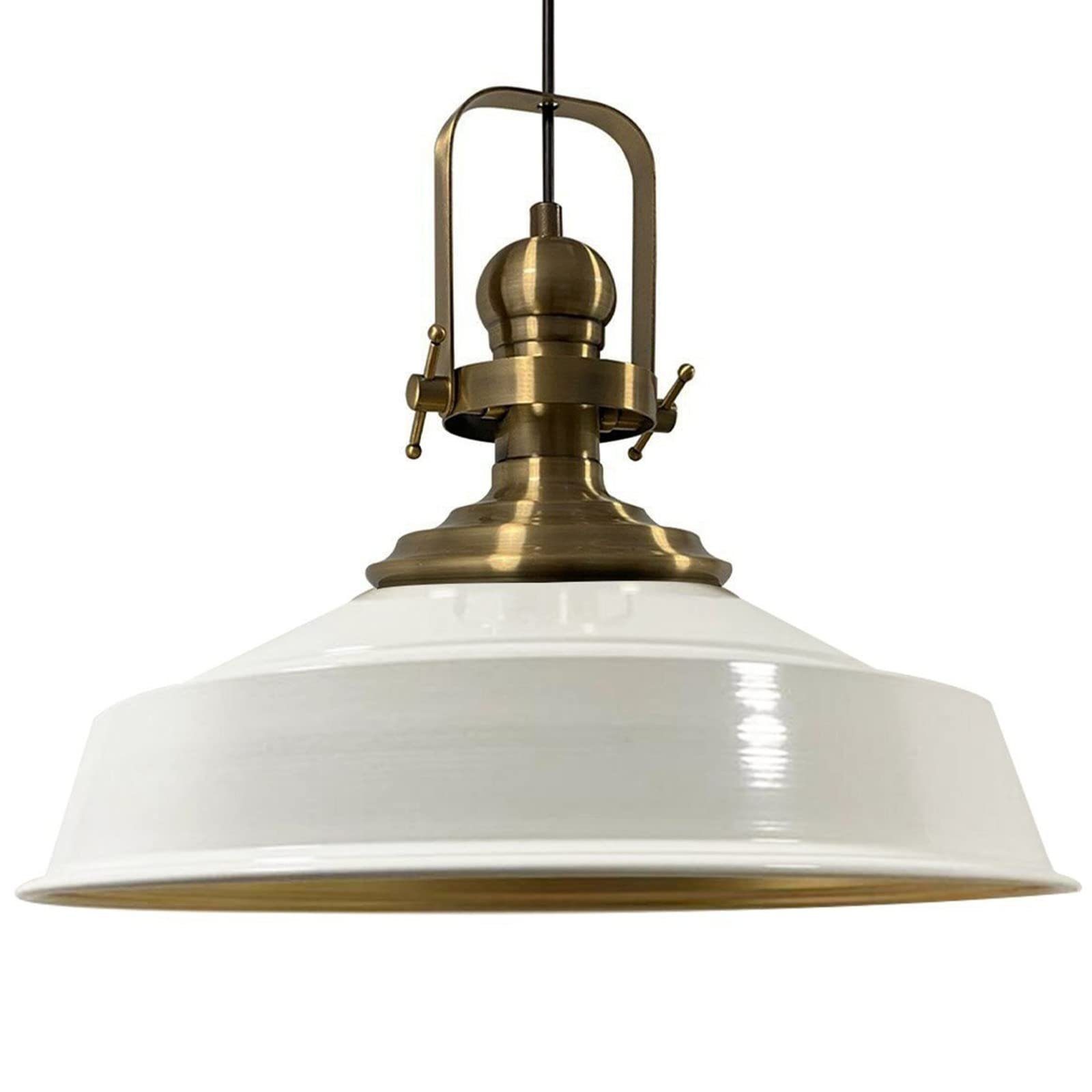 l Pendelleuchte Leuchtmittel Pendelleuchte Lampe, cm Bamyum E27 Aslet Weiß Metall ohne Bamyum Ø41 Vintage I