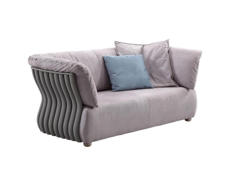 JVmoebel 2-Sitzer Sofa 2 Sitzer Designer Sofa Couch Polster Sofas Couchen Stoff Textil, 1 Teile, Made in Europa | Einzelsofas