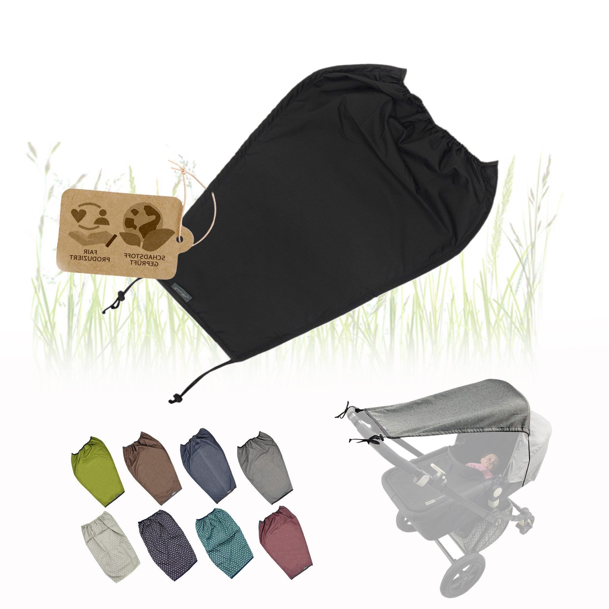 BambiniWelt by Rafael K. Babyschale universal Sonnensegel für Kinderwagen Buggy UV Schutz 50+, UV Schutz 50+