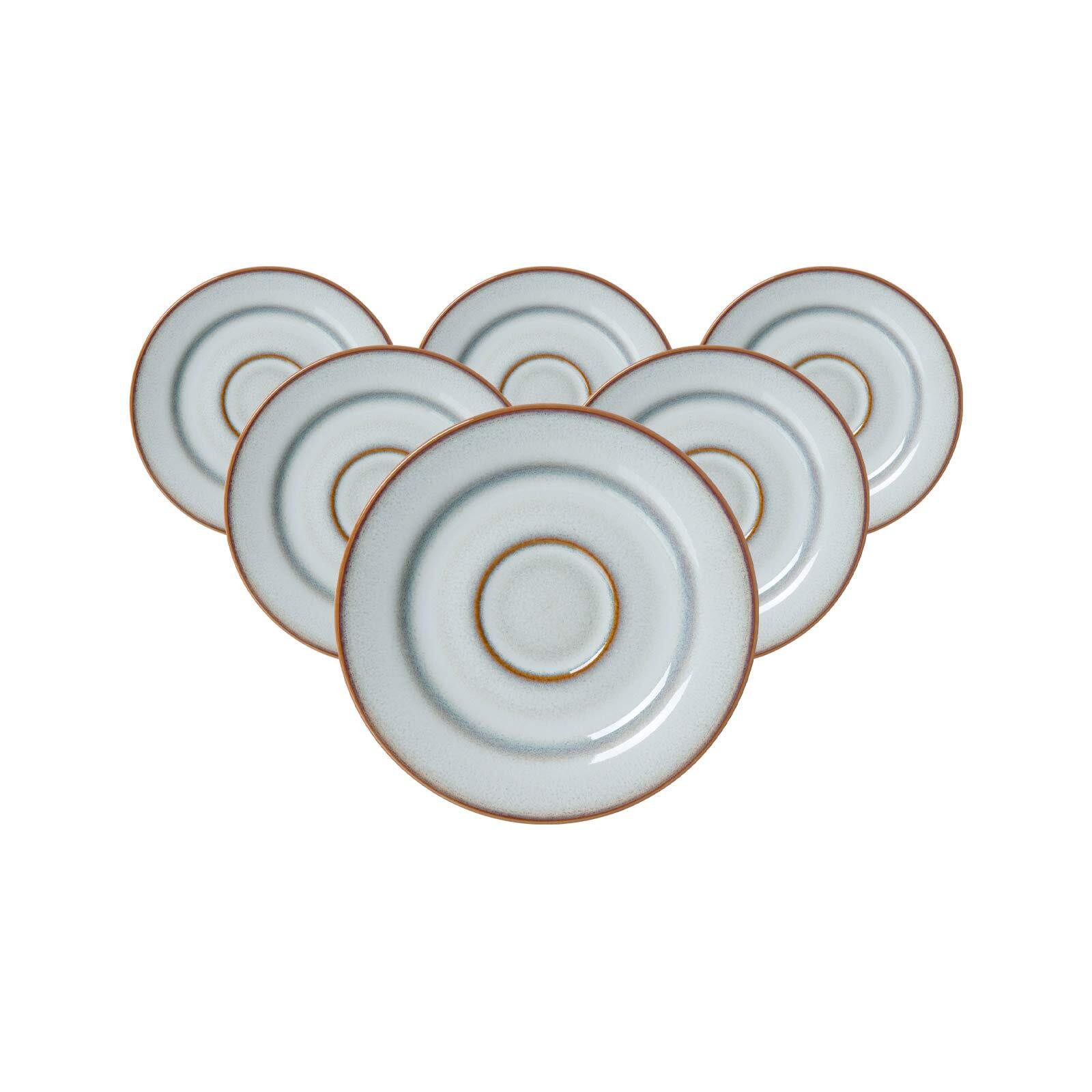 Ritzenhoff & Breker Untertasse Portofino Espressountertassen ø 12,5 cm 6er Set, (6 St)