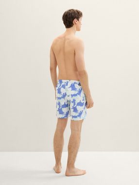 TOM TAILOR Denim Badeshorts Badeshorts mit Allover Print