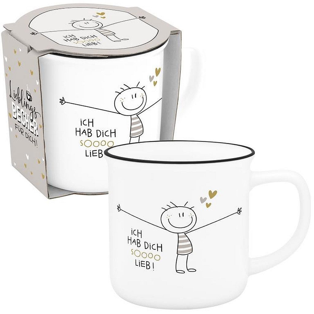 Sheepworld Tasse Tasse Lieblings-Becher Tee Kaffeetasse 0,35cl Geschenk Sheepworld, Porzellan