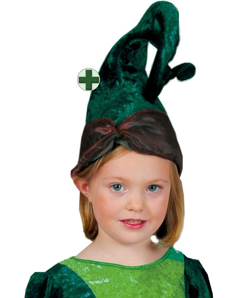 Karneval-Klamotten Feen-Kostüm Waldfee Waldelfe Kinderkostüm mit Hut, Mädchenkostüm Fee Karneval