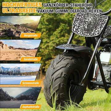 Oryxearth Dirt-Bike Dirt-Bike für Kinder Minicross 105 cc Gasbetriebenes Offroad-Motorrad