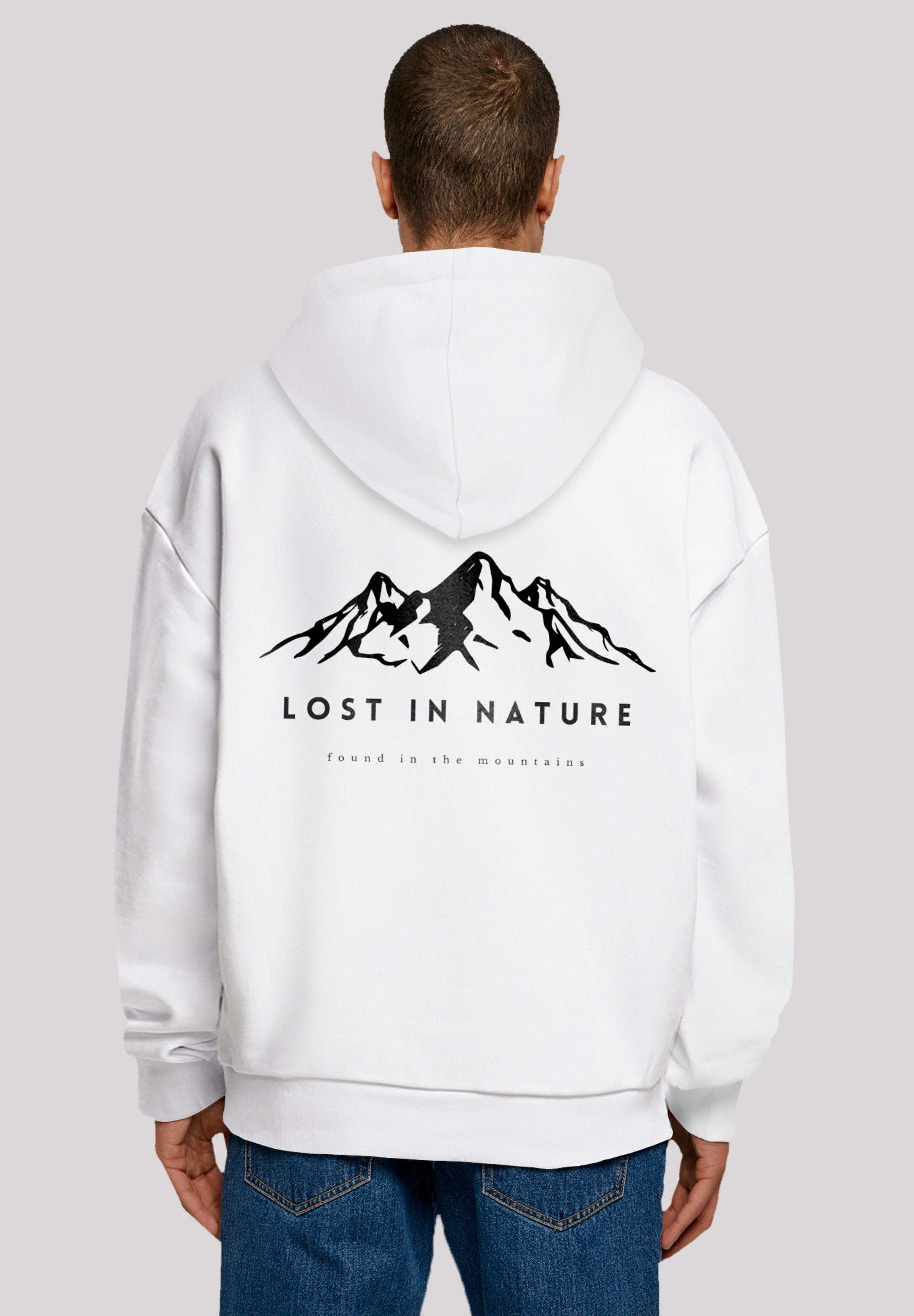 x Print, bequemer schwerer F4NT4STIC F4NT4STIC Hoodie Ultra Baumwollstoff MOUNTAIN