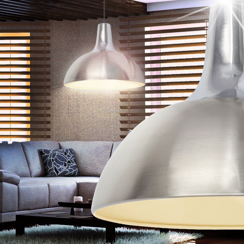 etc-shop LED Hänge Schlafzimmer Beleuchtung Pendelleuchte, Leuchte Pendel LED Chrom 7 Warmweiß, inklusive, Watt Leuchtmittel