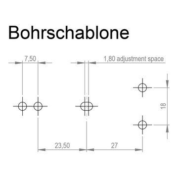 SO-TECH® Möbelbeschlag 2 x Spannverschluss Catch #22 brüniert Kniehebelspanner Tischverbinder (2 St), Tischplattenverbinder Hebelverschluss