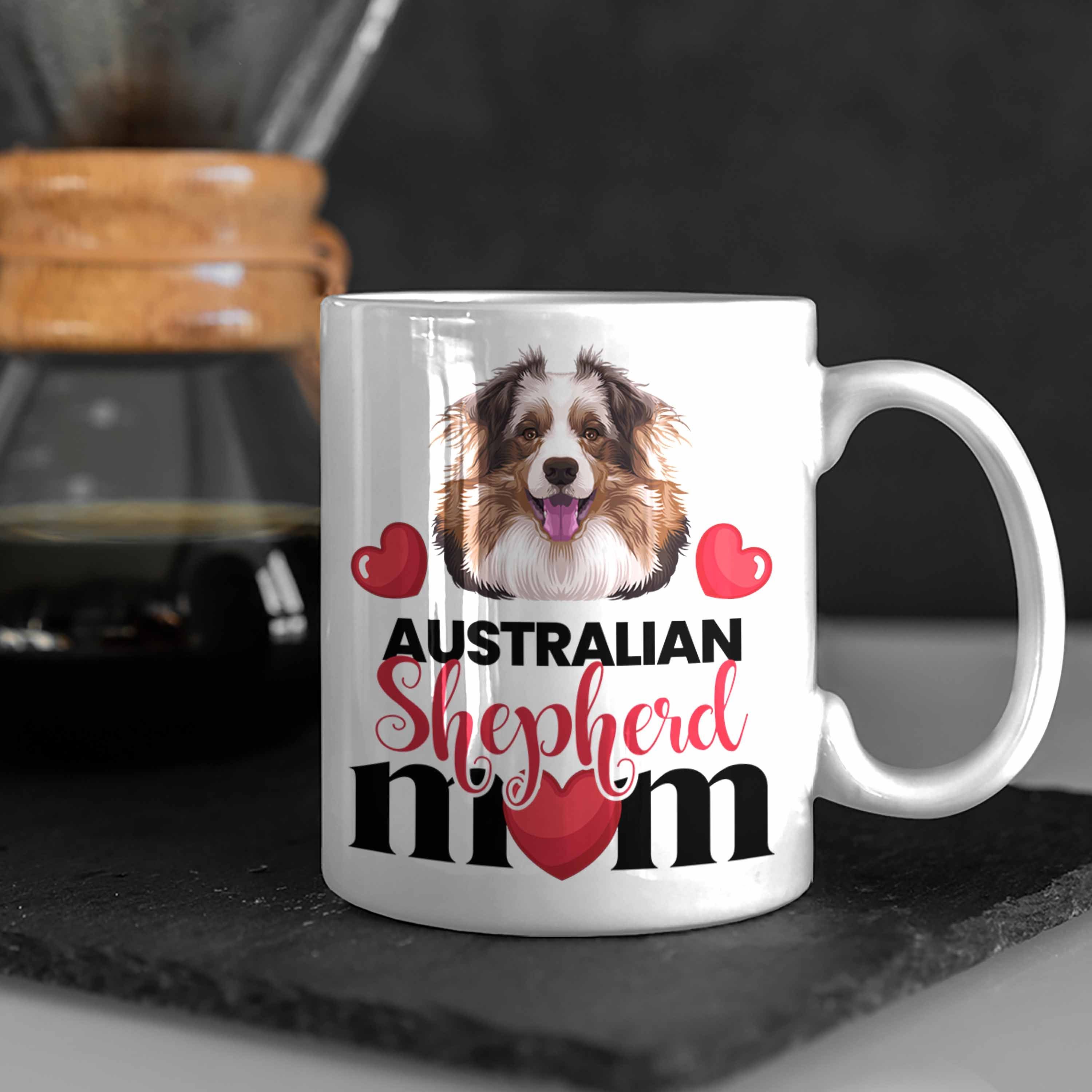 Tasse Tasse Lustiger Spruch Geschenk Australian Shepherd Besitzer Mom G Trendation Mama Weiss