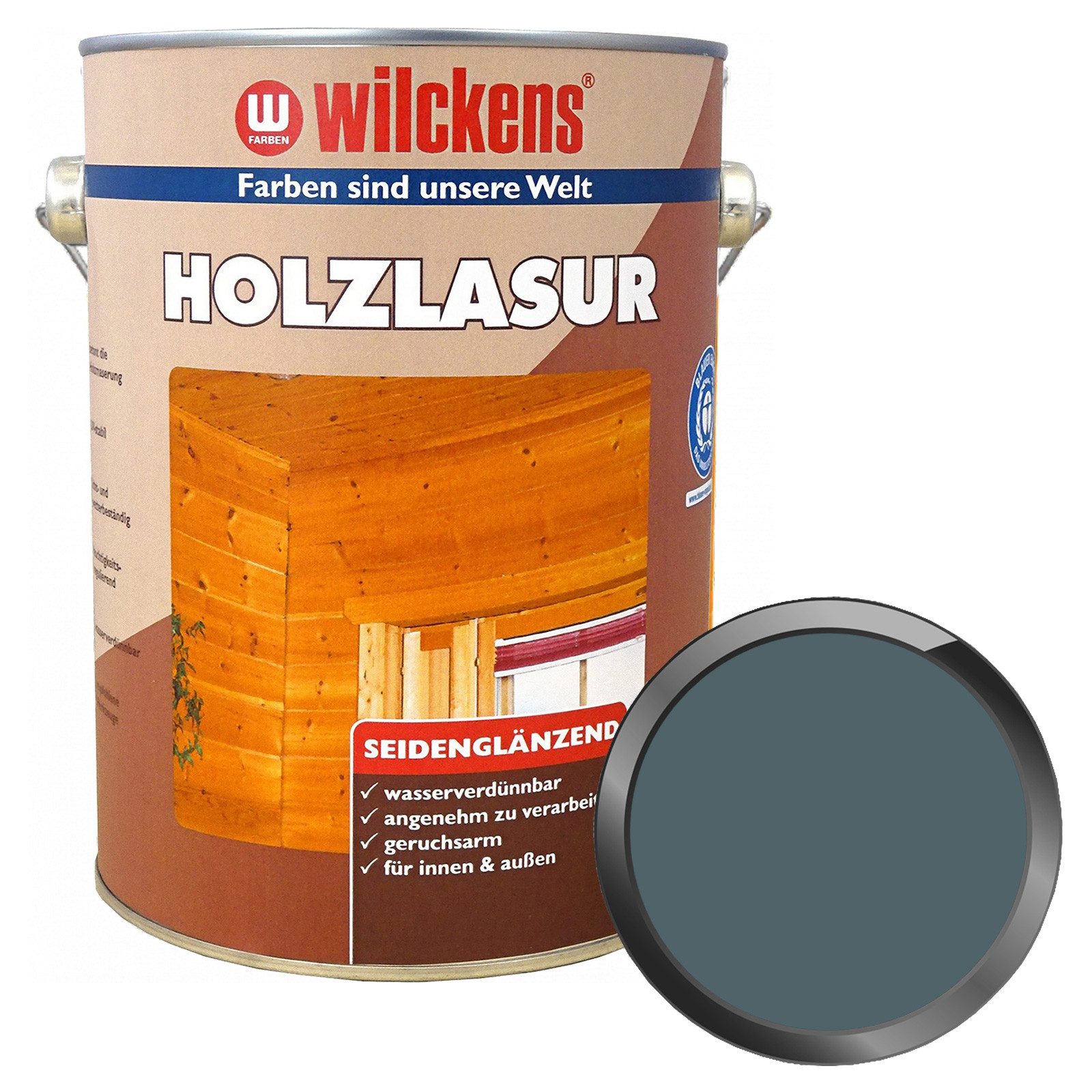 Wilckens Farben Holzschutzlasur Holzlasur seidenglänzend - 0.75 Liter