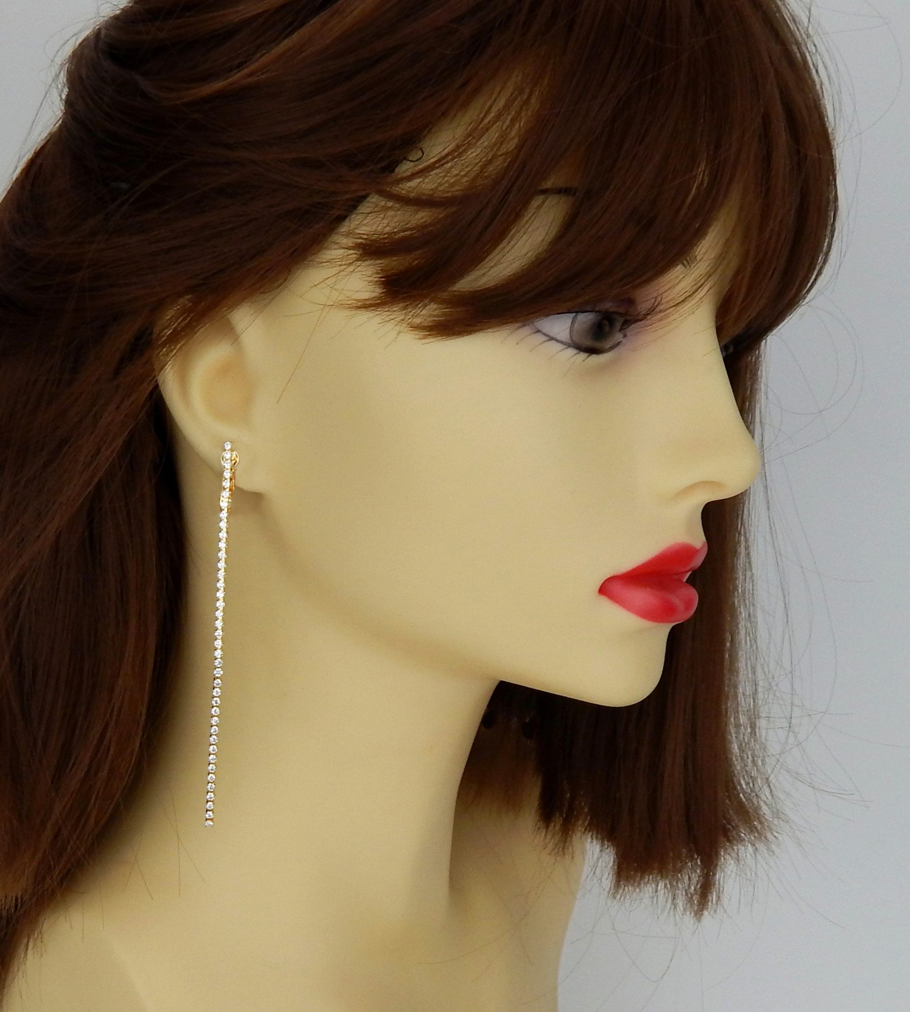 Ella Jonte Paar Ohrclips, lange Strass günstig online kaufen