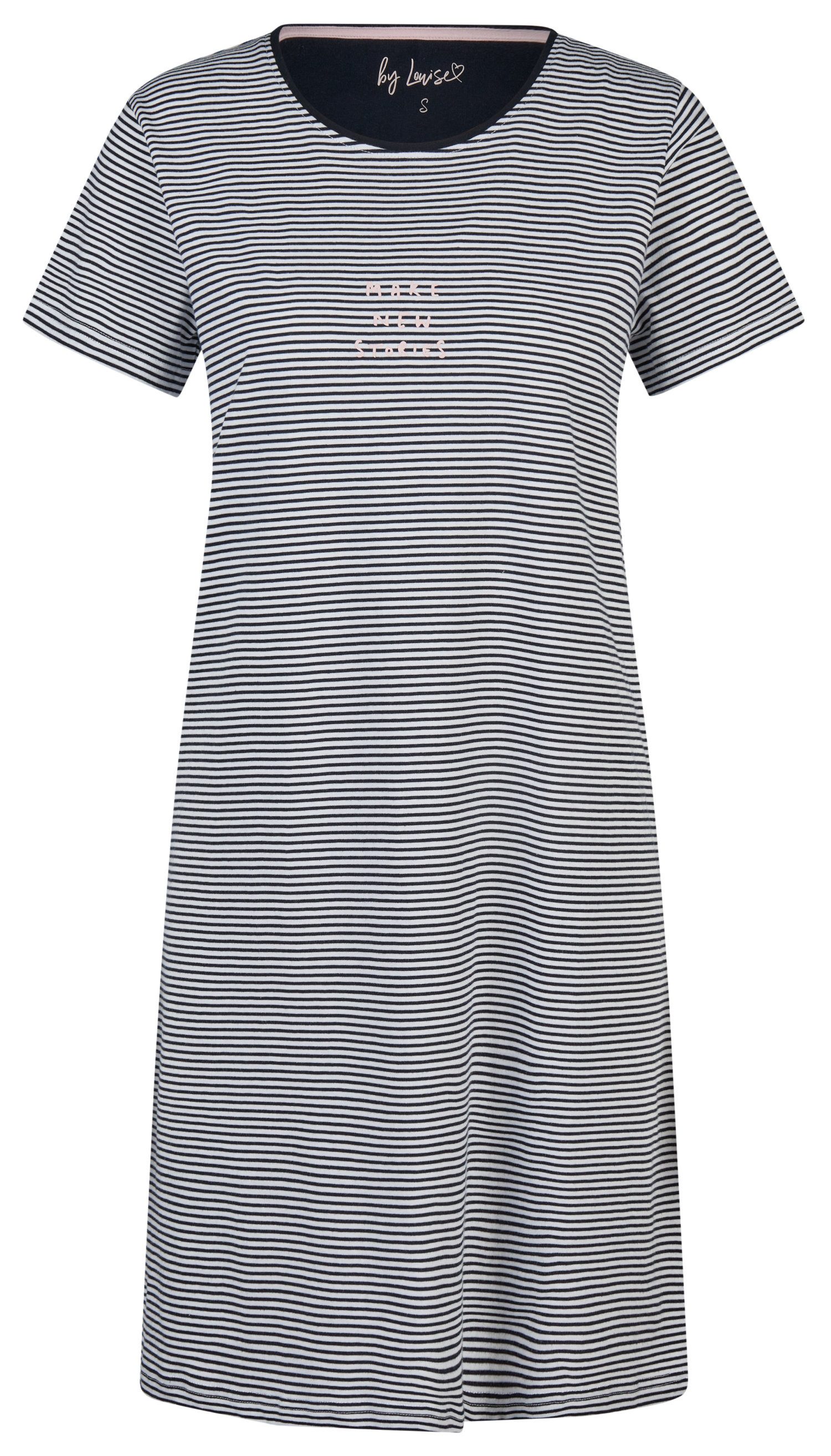 By Louise Nachthemd Damen Schlafshirt mit kurzem Arm (1-tlg) Baumwolle günstig online kaufen