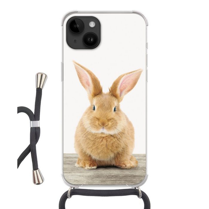 MuchoWow Handyhülle Kaninchen - Babykaninchen - Tiere - Kinder - Mädchen - Jungen Handyhülle Telefonhülle Apple iPhone 14