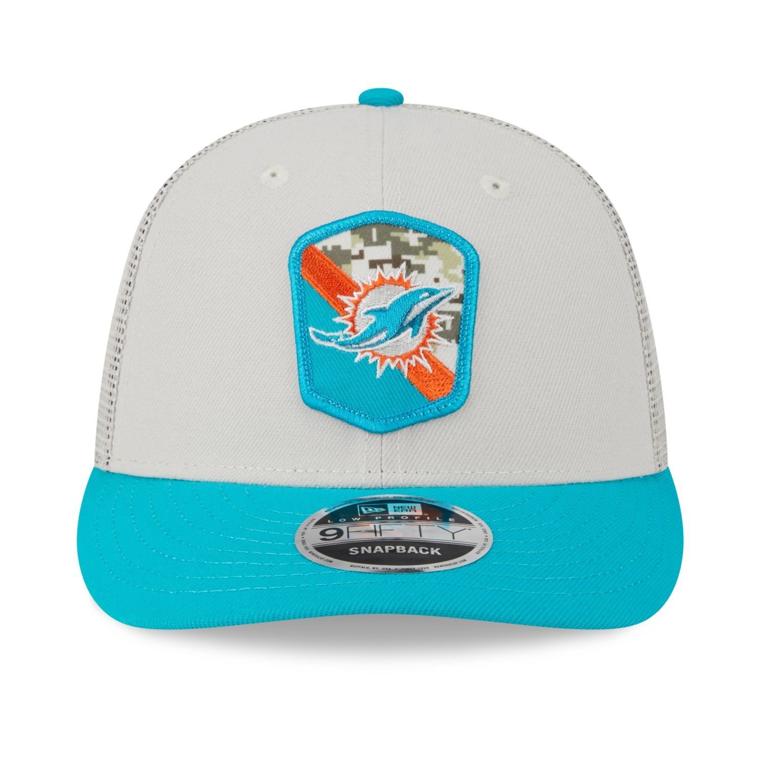 New Era Snapback Cap Dolphins to Profile Miami NFL 9Fifty Snap Service Low Salute