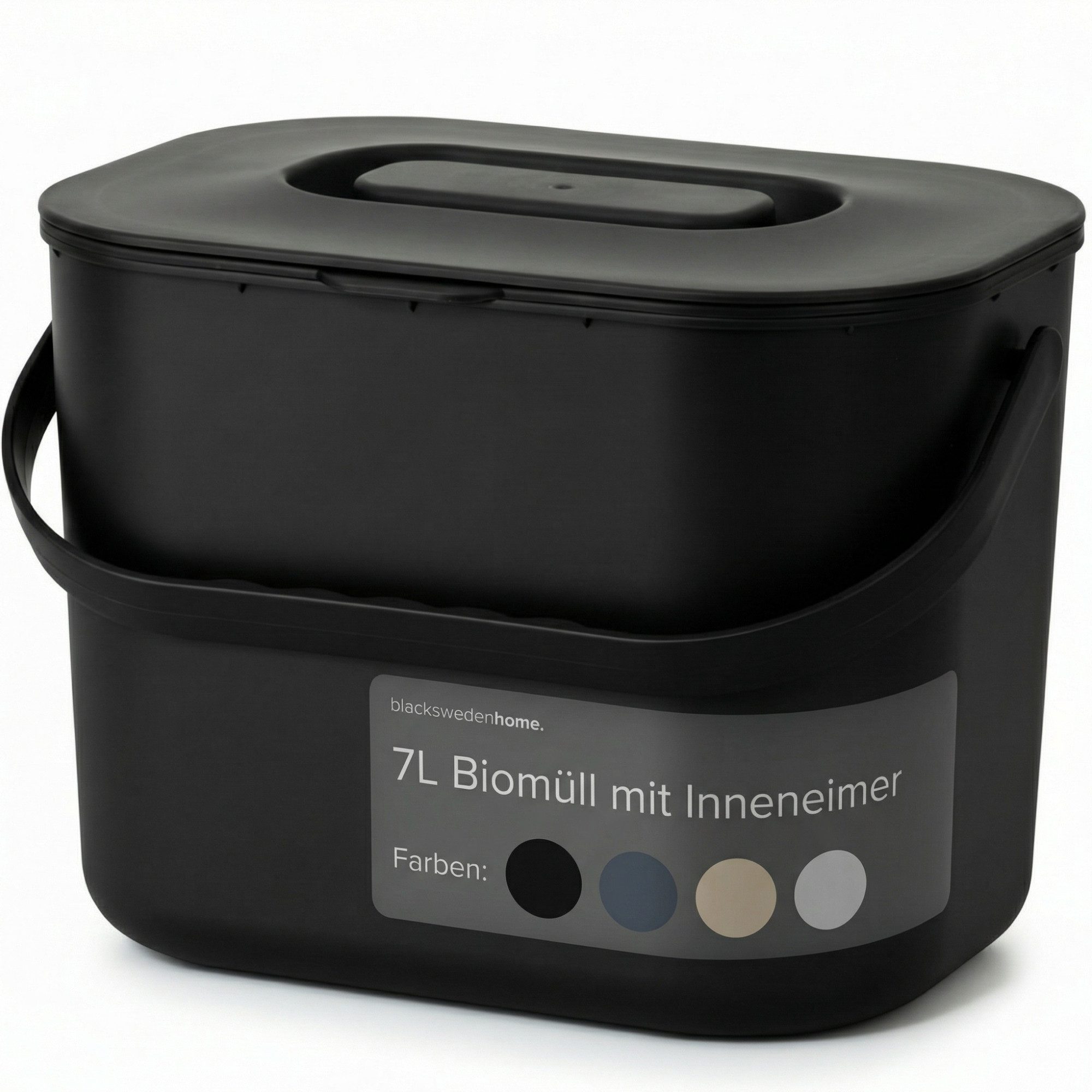 blackswedenhome. Biomülleimer Biomülleimer Küche - 7L - Design Komposteimer mit Innensieb, Geruchsdicht, Modernes Design