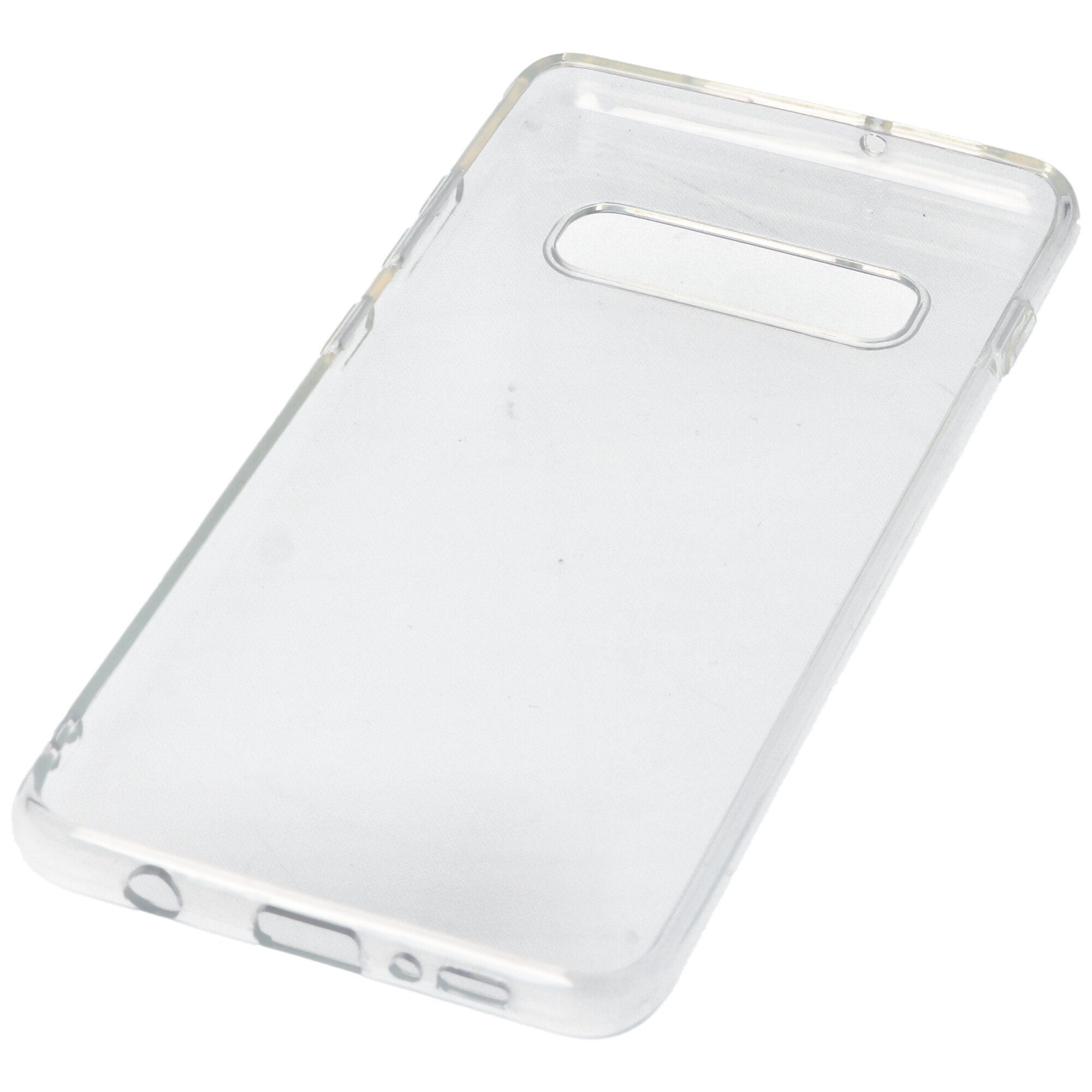 AccuCell Smartphone-Hülle Hülle passend für Samsung Galaxy S10 Plus - transparente Schutzhülle