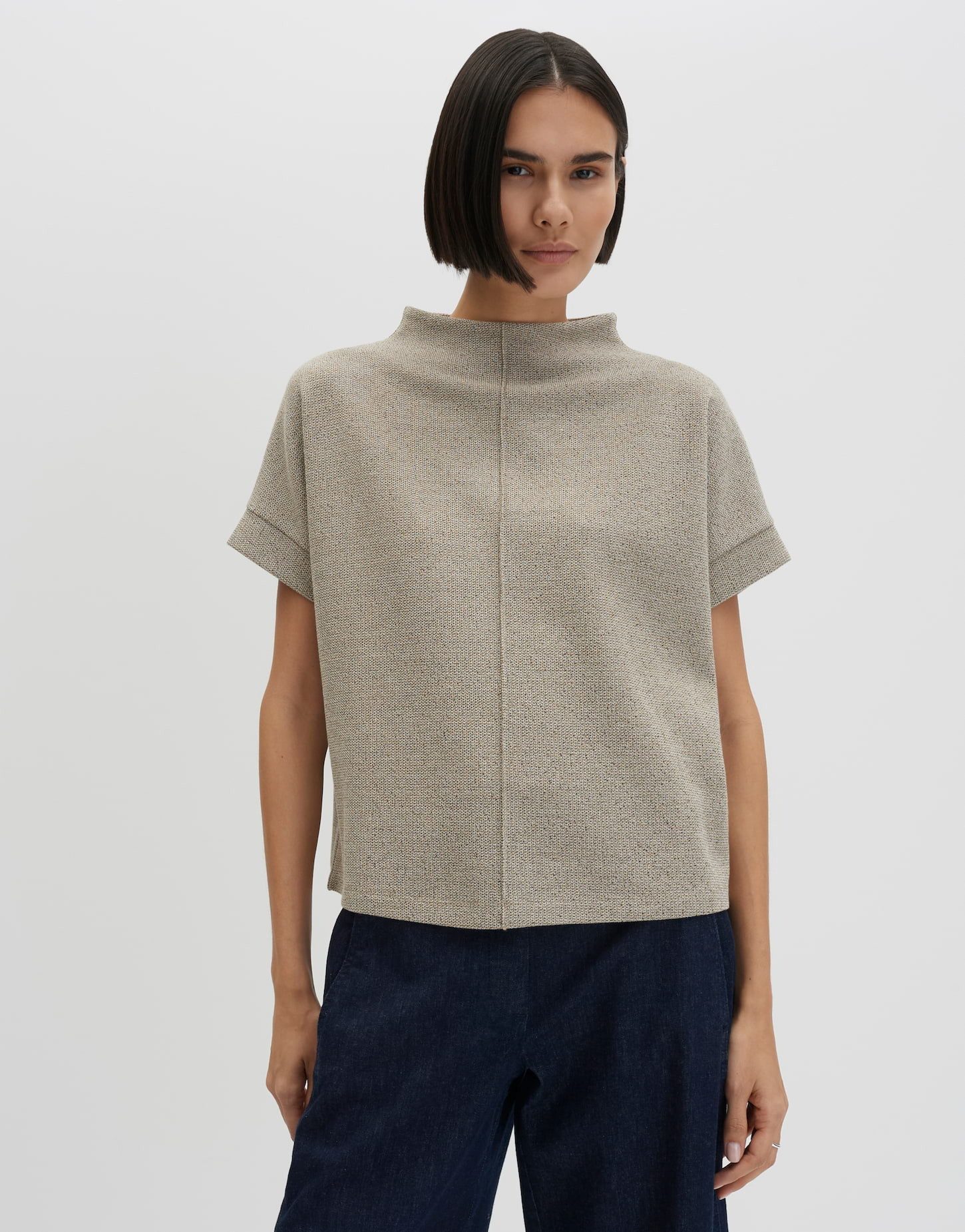 someday Kurzarmshirt Shirt aus BCI Cotton Mix Regular Fit Elastische Qualität für hohen Tragekomfort