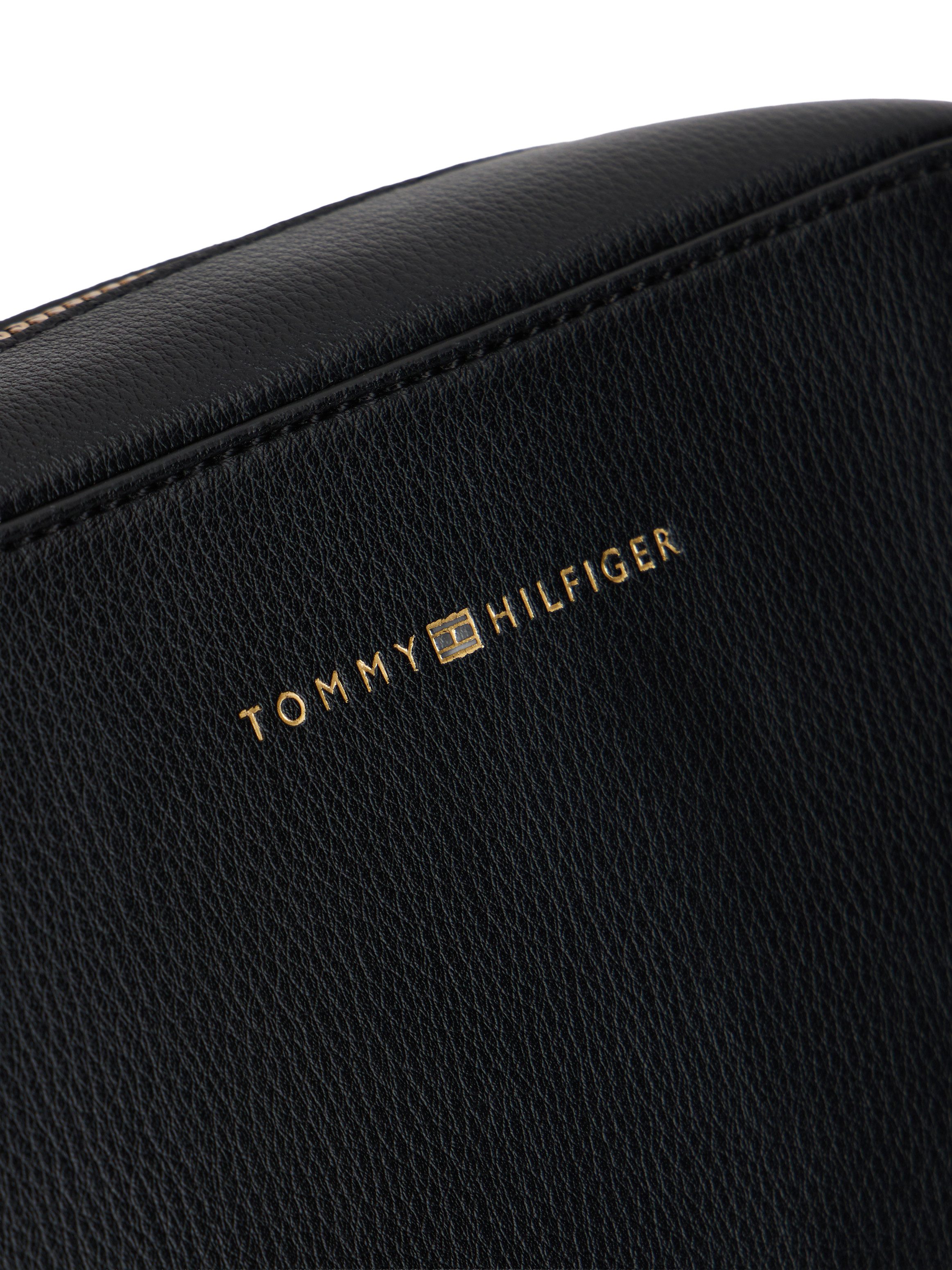 Tommy Hilfiger Umhängetasche TH LOGO CAMERA BAG, Damen Schultertasche, Minibag mit verstellbarem Umhängeriemen