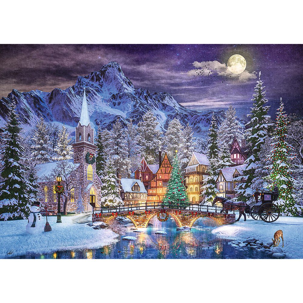 Trefl Puzzle Dominic Davison Weihnachts Atmosphäre 1000 Teile Puzzle, 1000 günstig online kaufen
