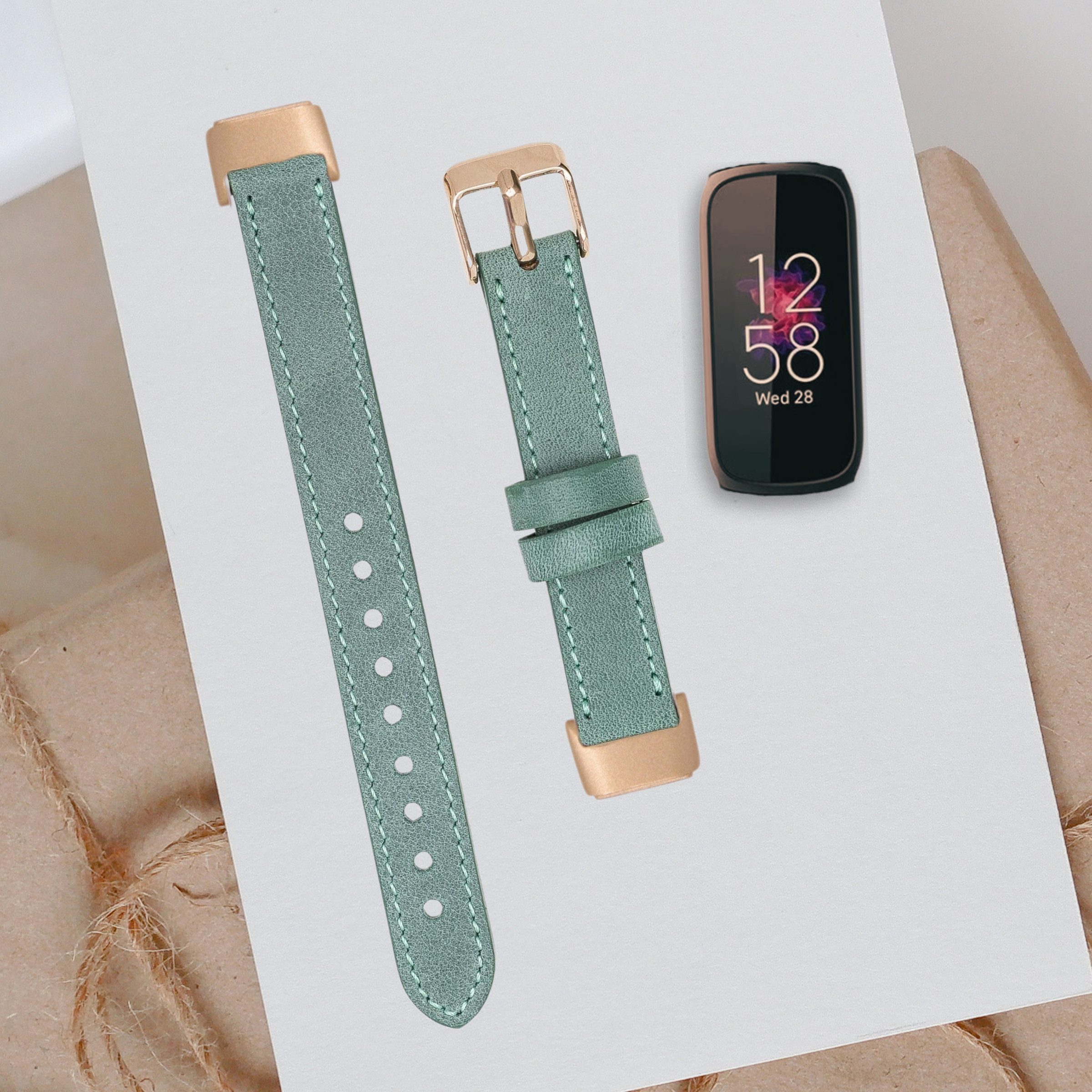 Uhrenarmband Fitbit Luxe Leder Smart Uhrenarmband