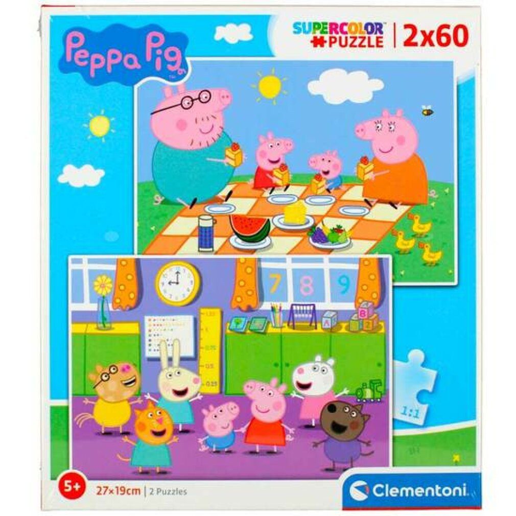 Puzzle Clementoni Puzzle Peppa Pig, 2x60Stück.