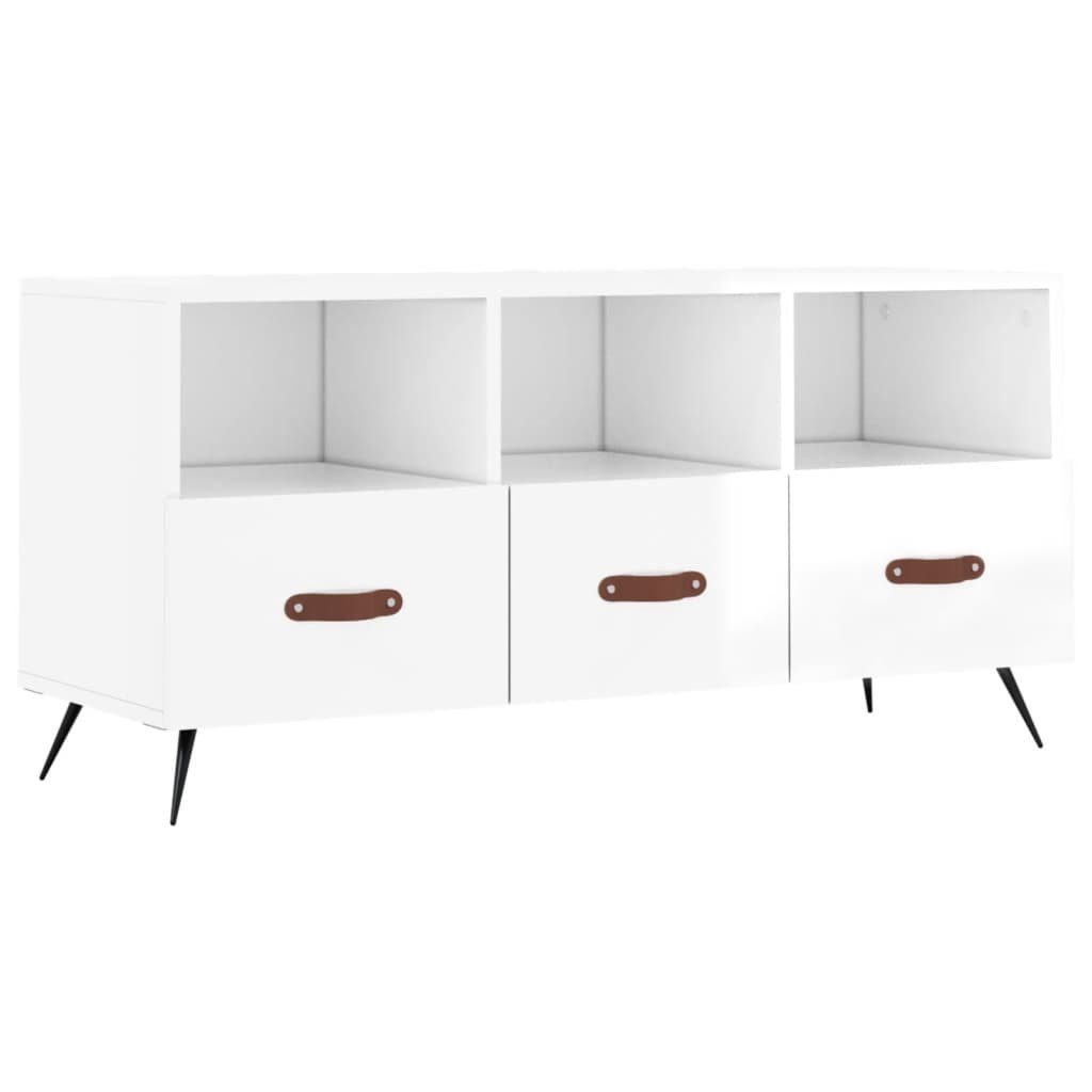 102x36x50 cm Hochglanz-Weiß furnicato Holzwerkstoff TV-Schrank