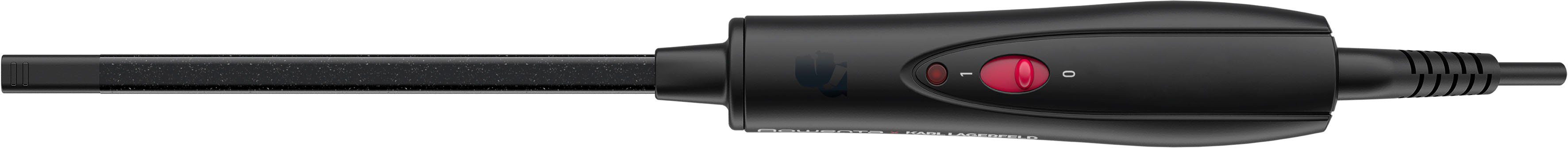 Rowenta Lockenstab Rowenta x Karl Lagerfeld Curls Forever, 10mm schmaler Durchmesser, konstante 180°C, langanhaltend, Keratin & Glow Beschichtung, CF311L