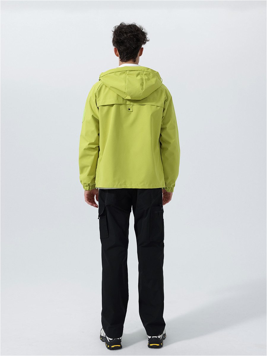 YOUTHUP Funktionsjacke Herren Regenjacken Leichte Outdoor Windjacke mit Kapuze