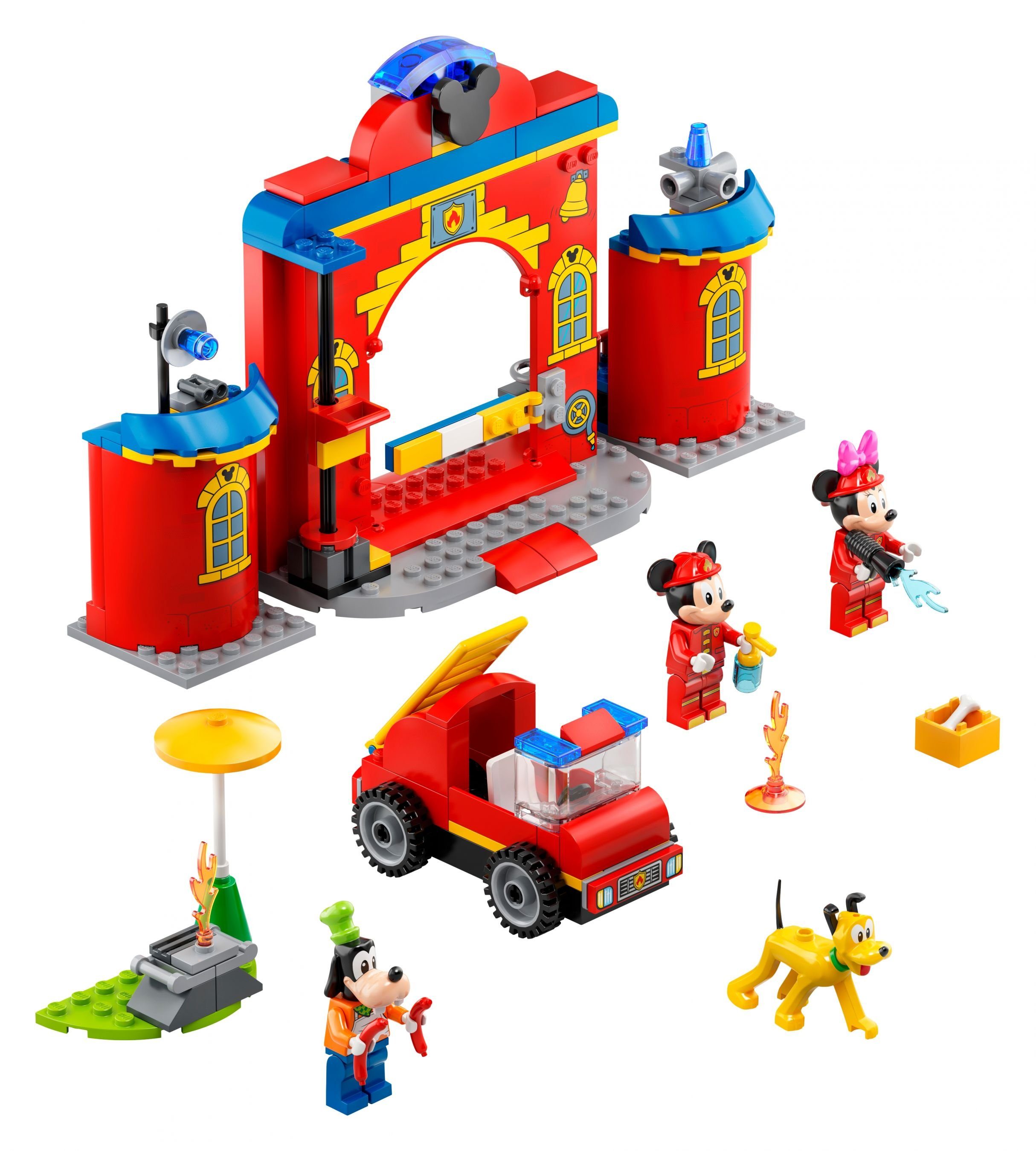 - - Disney™ Konstruktionsspielsteine Mickys and LEGO® Mickey LEGO® Friends Feuerwehrstation (144 St) und,