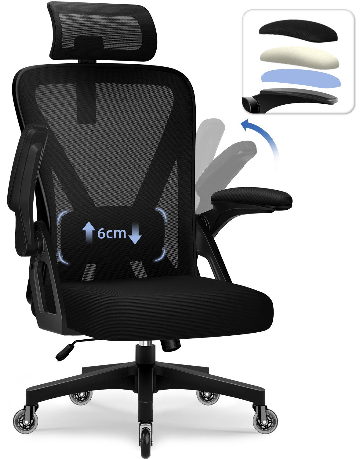 Homimaster Bürostuhl Ergonomischer Bürostuhl, Schreibtischstuhl mit günstig online kaufen