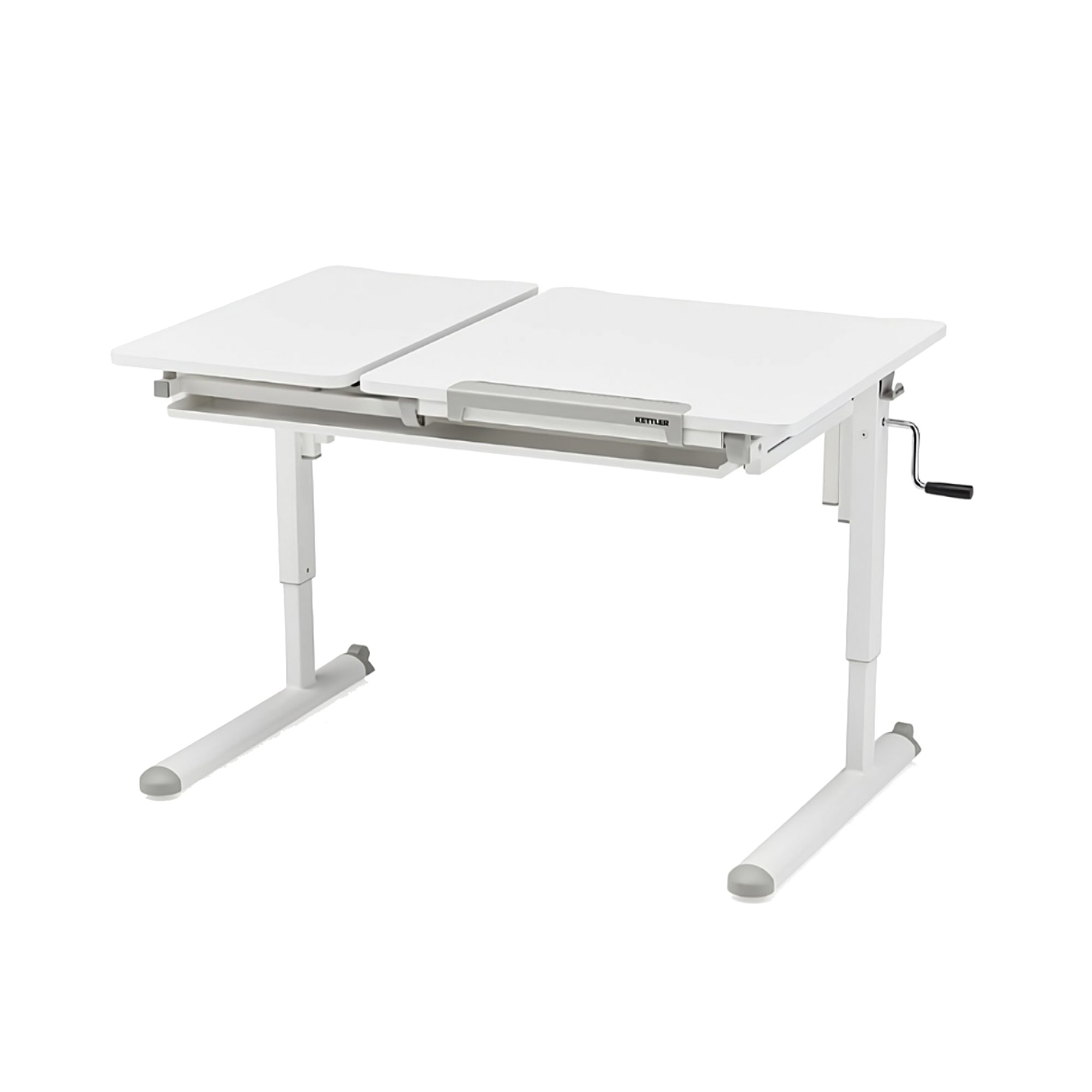 KETTLER Kinderschreibtisch, 72x110, Höhenverstellbar, geteilte Arbeitplatte günstig online kaufen