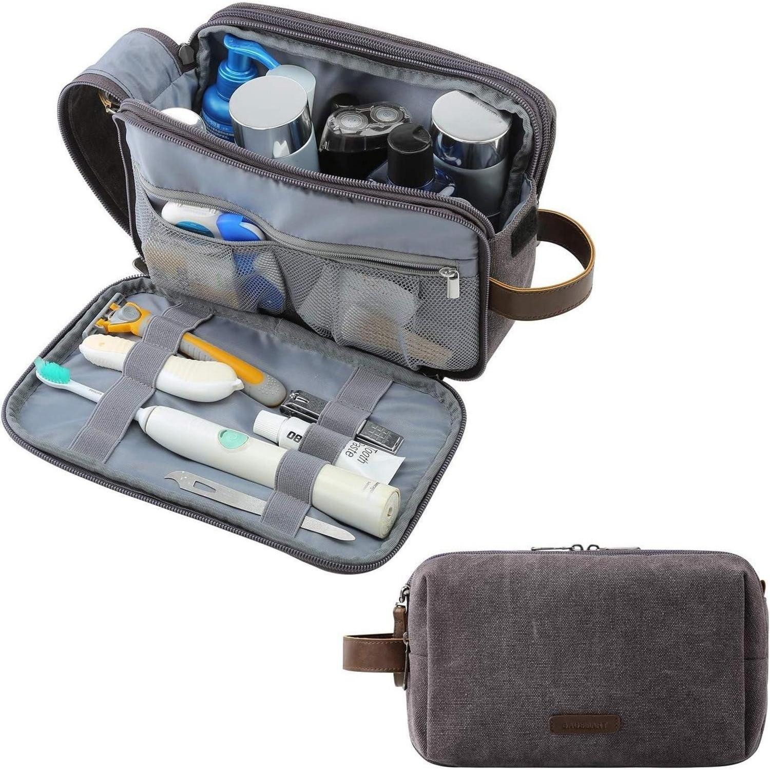 Kulturbeutel Kulturtasche Herren Reise Kulturbeutel Doppelreißverschluss 5L
