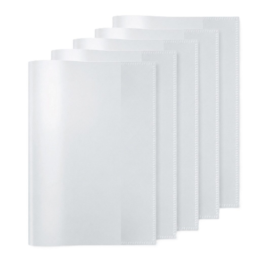HERMA Buch-Hülle Heftschoner PP Transparent A5 hoch, rot, grün, farblos, matt, ansprechende Optik