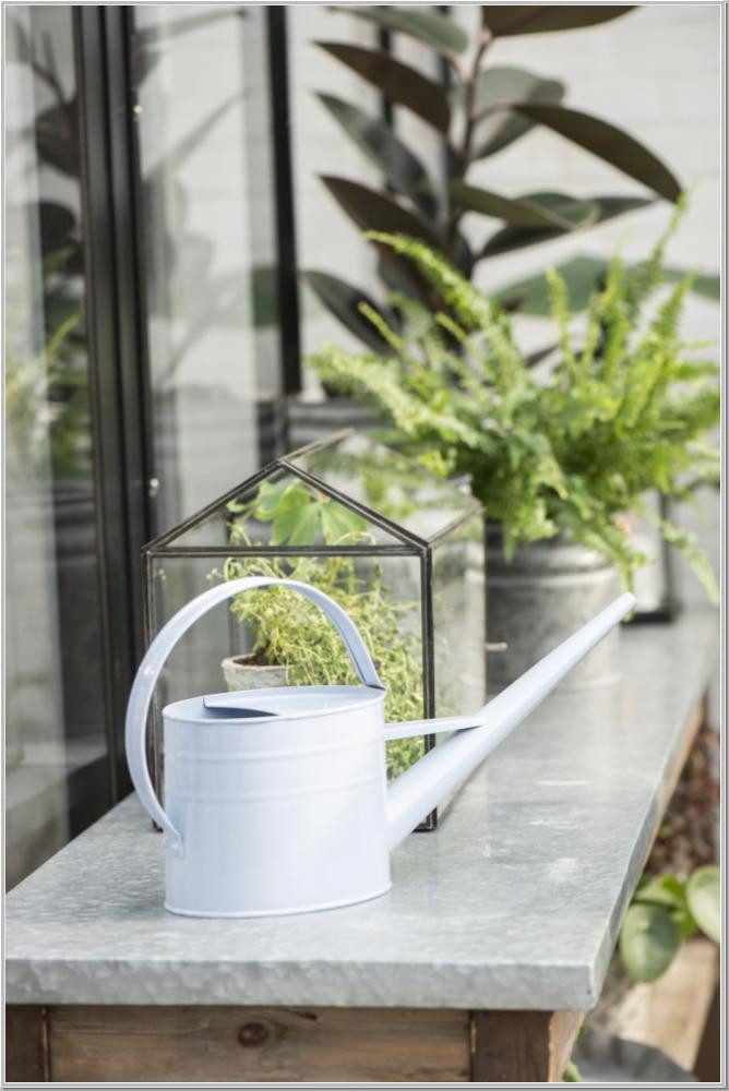 Ib Laursen Gießkanne Gießkanne Metall 1,4 L Vintage Wasserkanne Kanne, Langer Ausgießer für präzises und komfortables Gießen