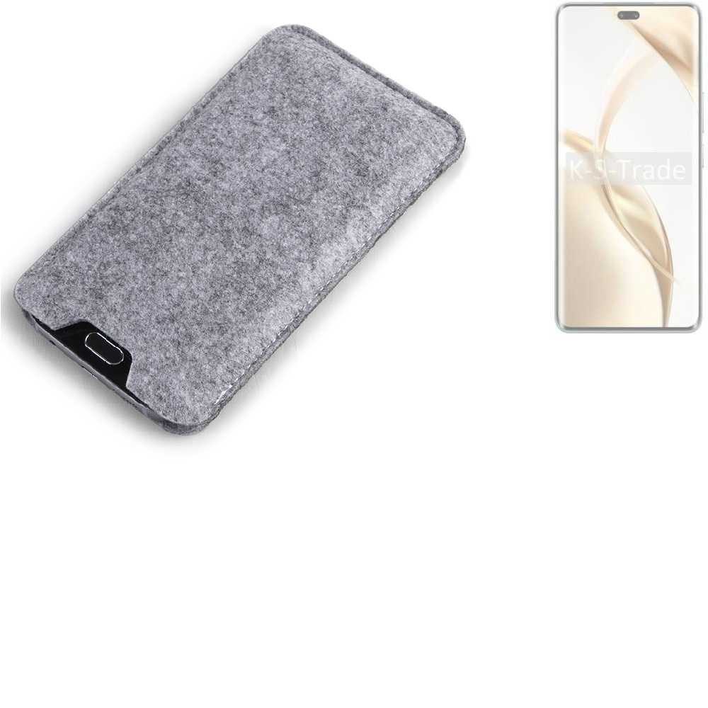 K-S-Trade Handyhülle für Honor 200, Filz Handyhülle Schutzhülle Filztasche Filz Tasche Case Sleeve