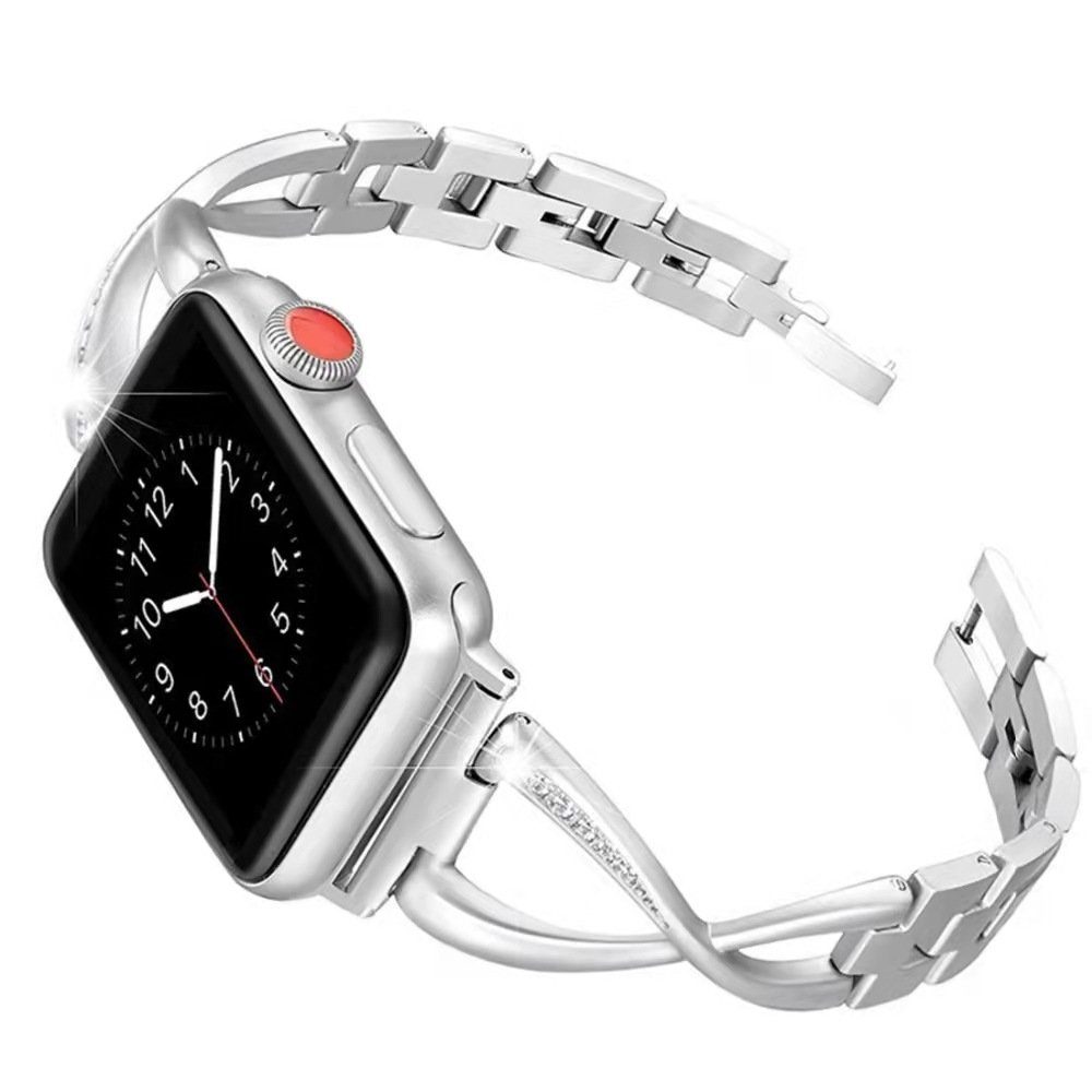 Diida Smartwatch-Armband Watch Band,Uhrenarmbänder,für apple watch 1-7,Silber,42/44mm