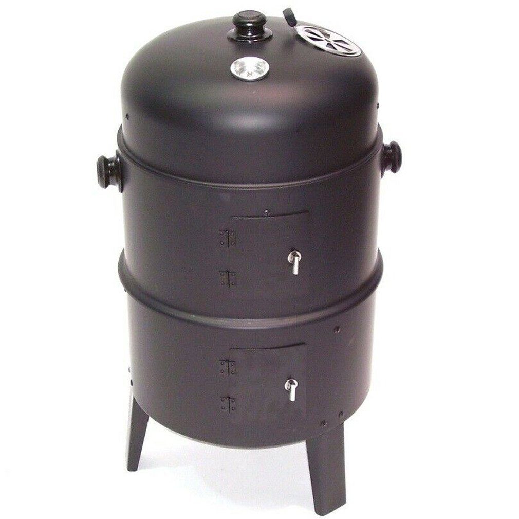 Apex Smoker 3in1 BBQ Räucherofen Holzkohlegrill Räuchergrill Grilltonne Smoker