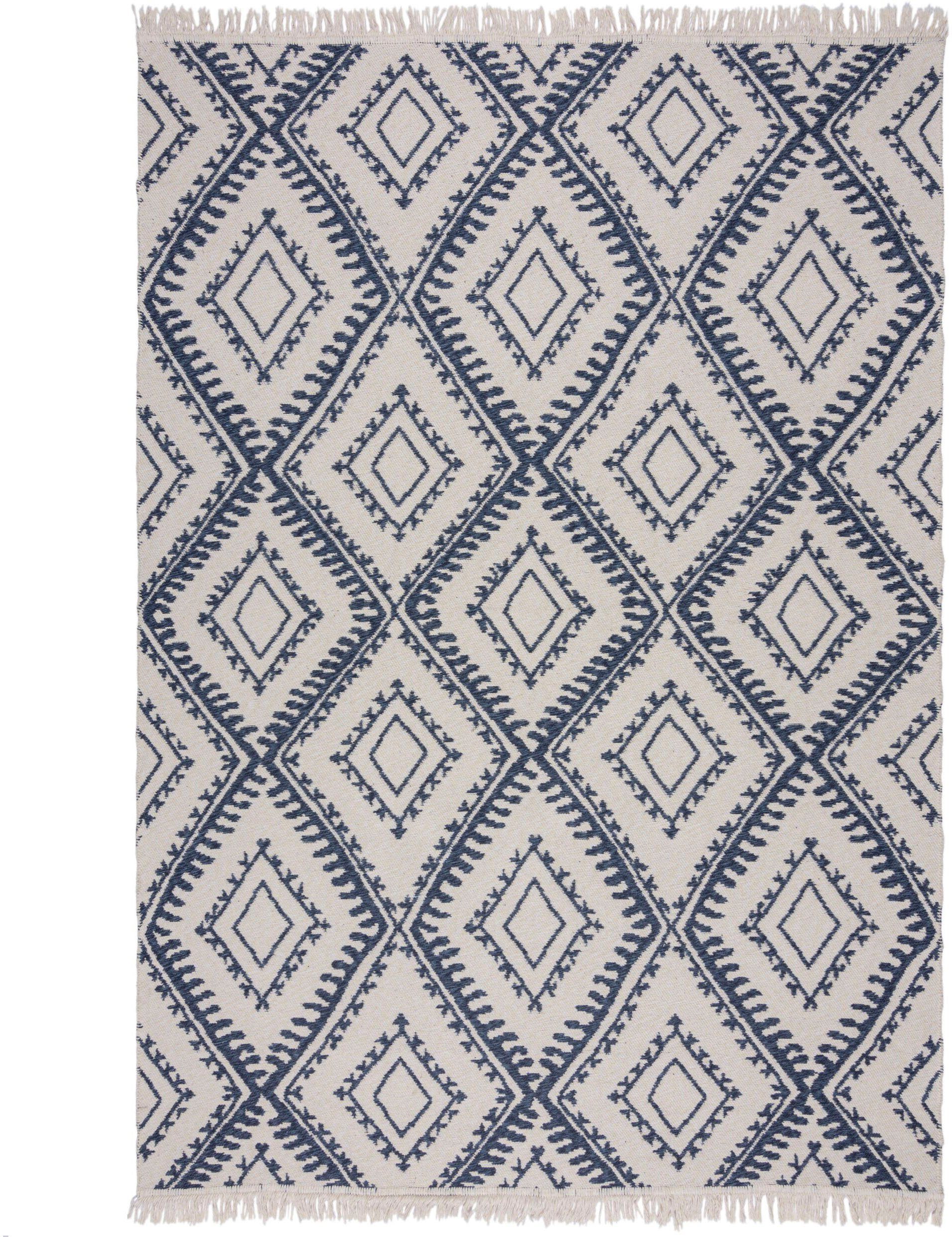 Teppich ALIX, FLAIR RUGS, rechteckig, Wendemuster, 2 dunkelblau mm, Berber Höhe: Design