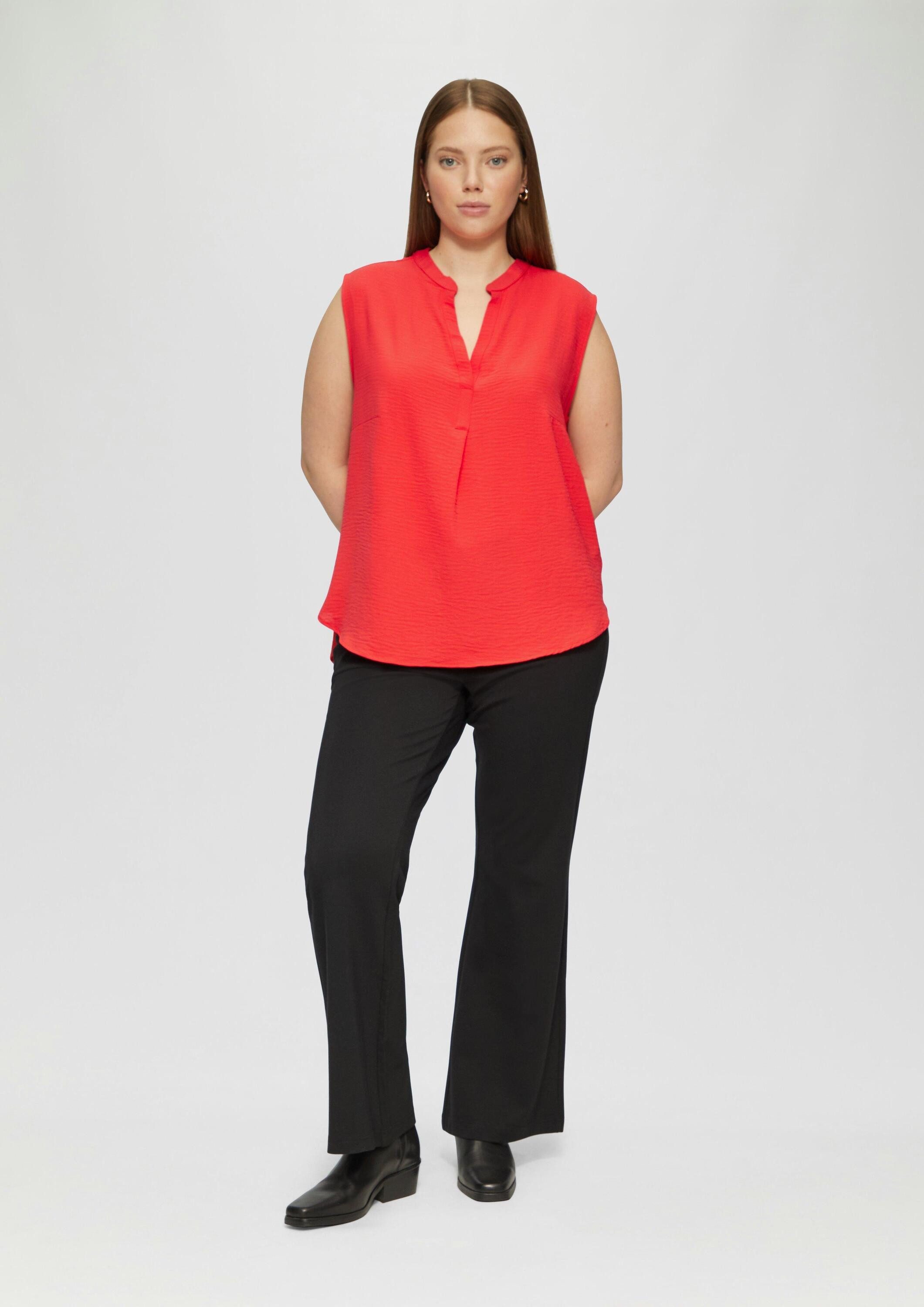QS Langarmbluse Bluse Feminines Blusentop
