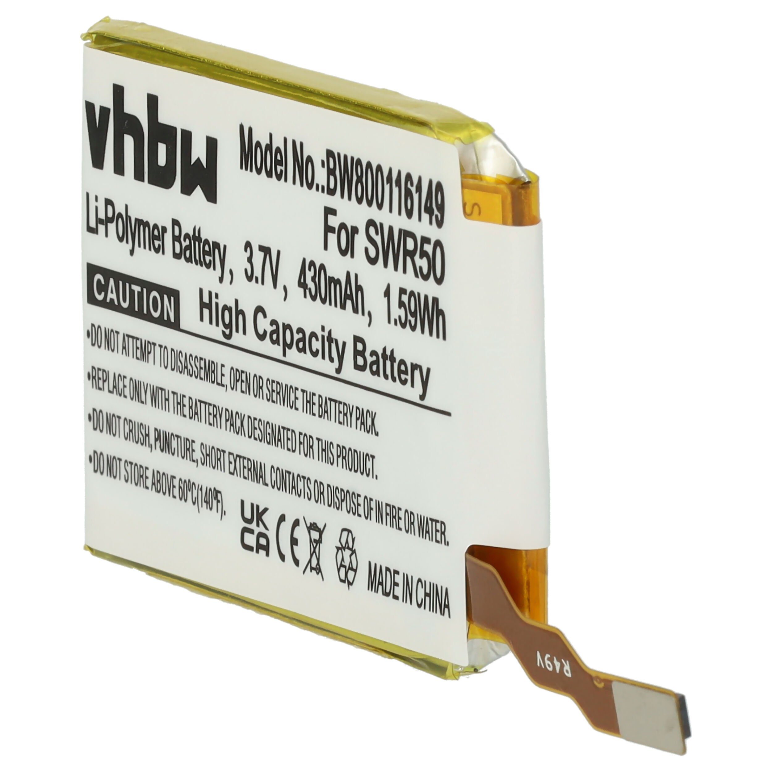 vhbw 1288-9079, für mAh Akku für V) 430 Li-Polymer Ersatz (3,7 GB-S10, Sony 1588-0911