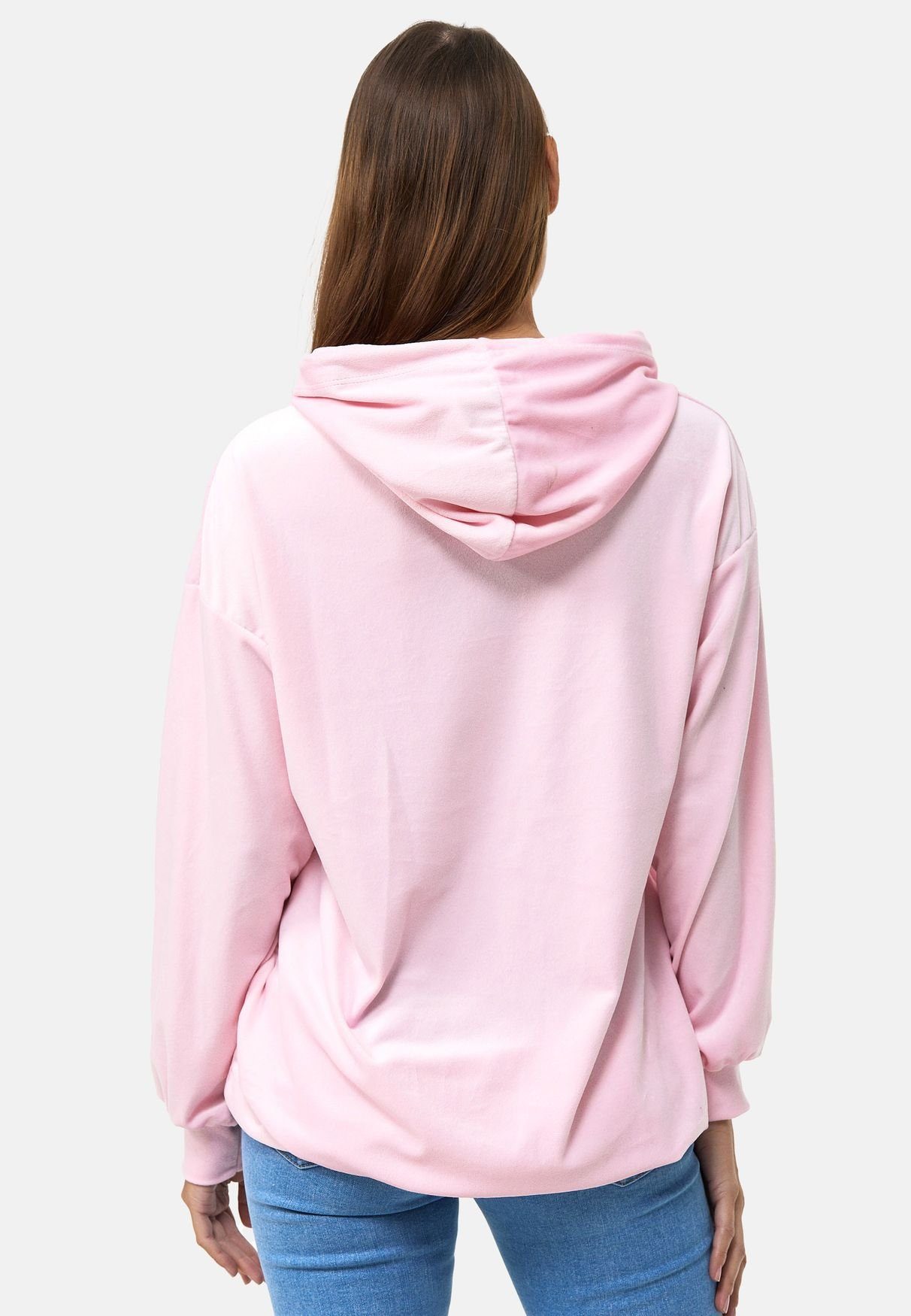 enflame Hoodie Langer Kapuzen Oversized Velours günstig online kaufen