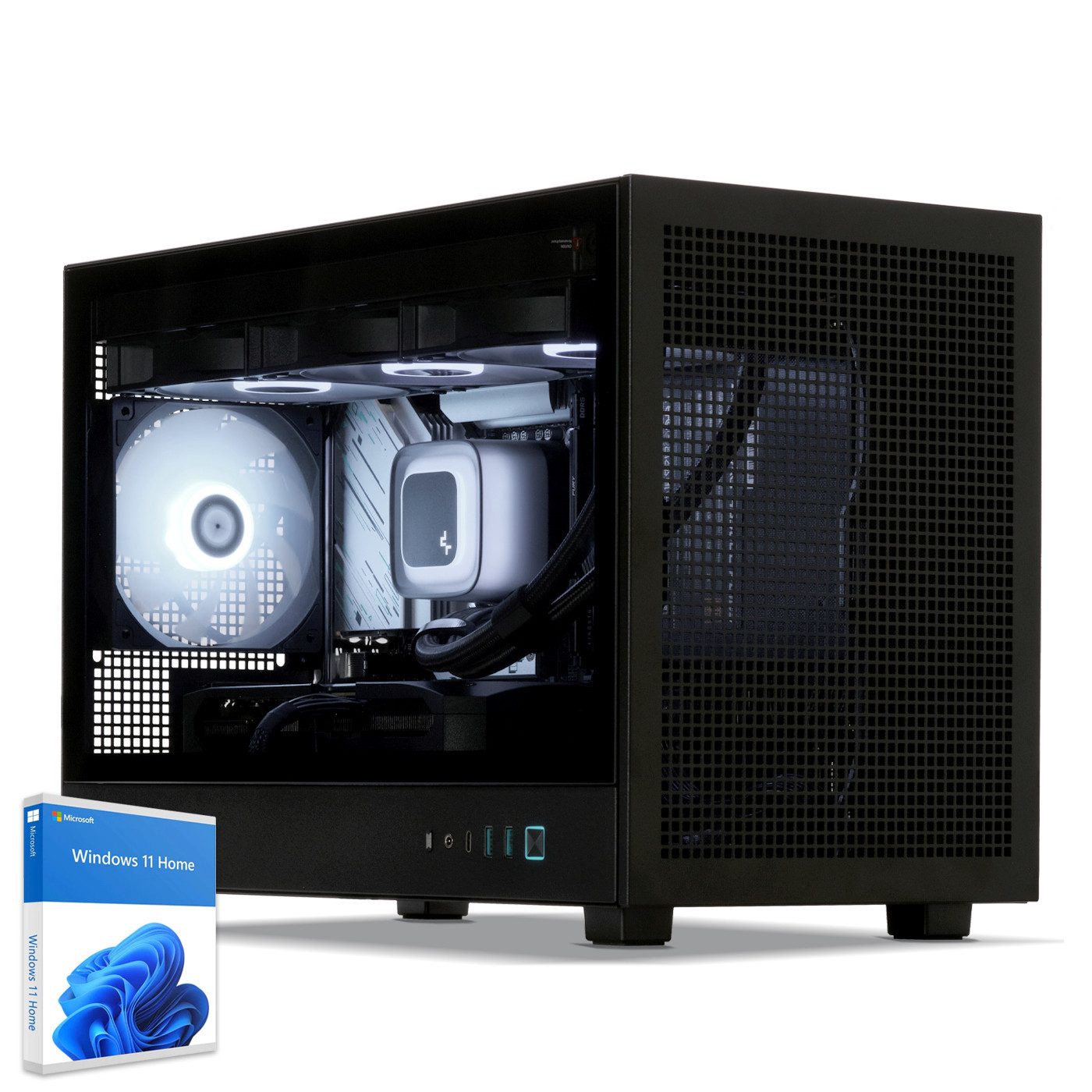 Sedatech UCCM215I2I1HF - Watercooling Gaming Mini-PC (Intel Intel Core Ultra 7 Intel Core Ultra 7 265KF 20x 3.9GHz (max 5.5GHz), Geforce RTX5070 12GB, 32 GB RAM, 2000 GB SSD, Watercooling, WiFi 6E)