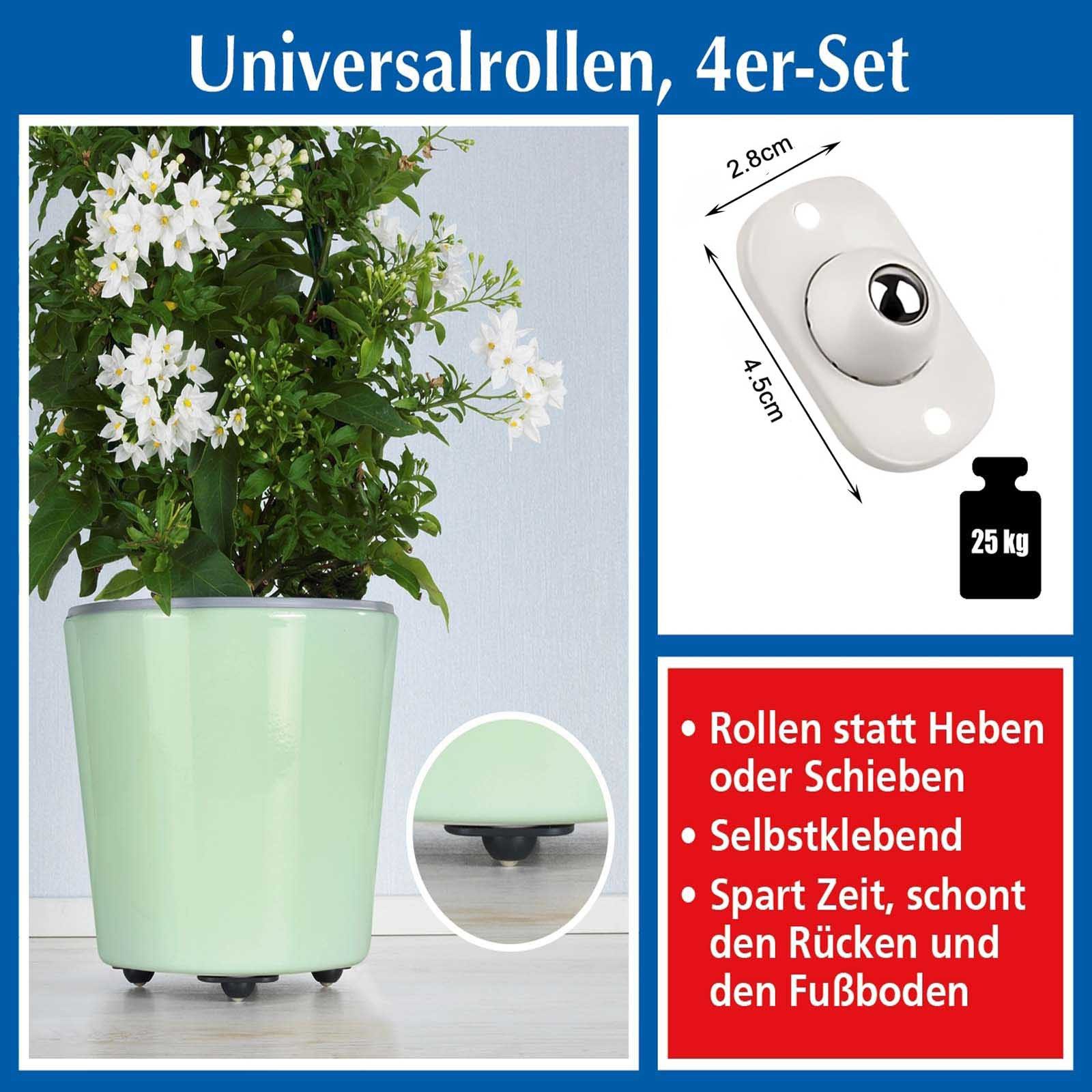 HAC24 Transportroller Möbelrollen Kugelrollen Universal Rollen Transportrollen, (Set, 8-St), Selbstklebend