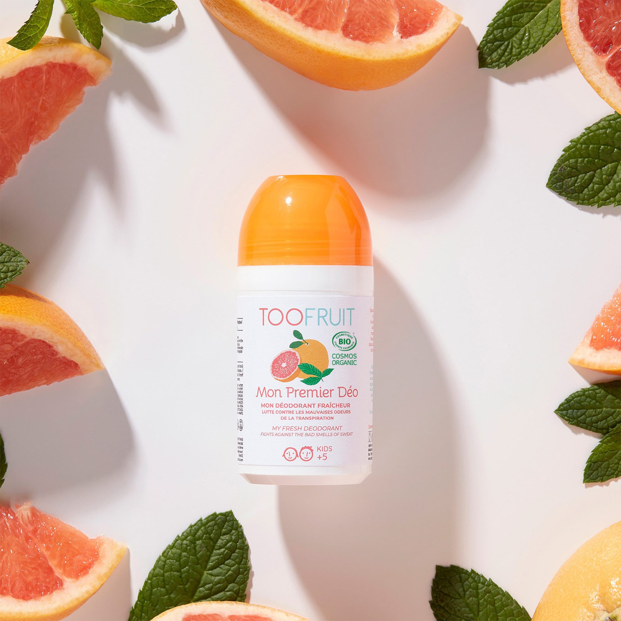TOOFRUIT Tagescreme Mein Erster Deoroller Grapefruit-Minze