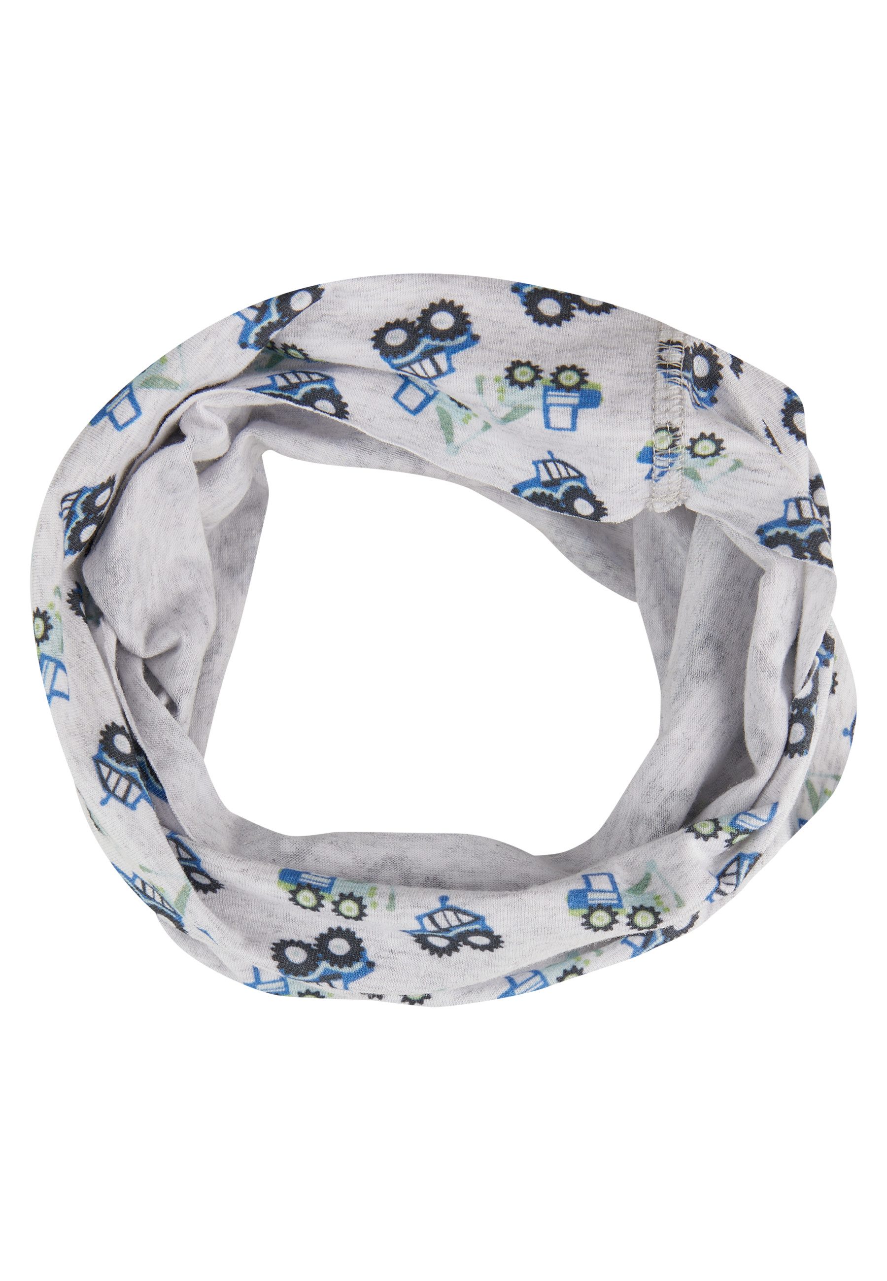 Sterntaler® Halstuch Schlauchschal Baustelle, (1-St), Schlauchschal aus Melange-Jersey mit Baustellenfahrzeug-Print