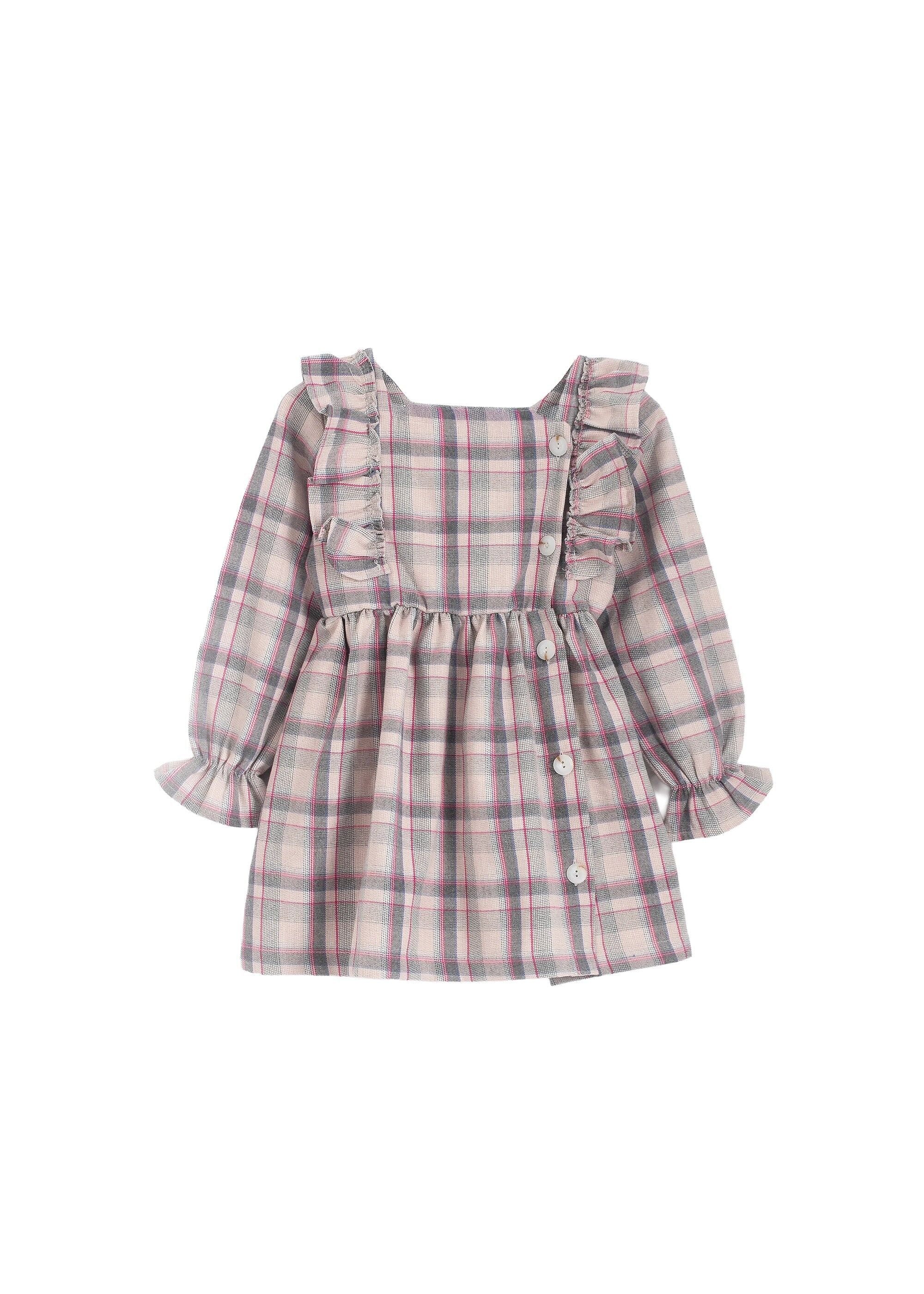 Solang Strickkleid mit Karo-Muster