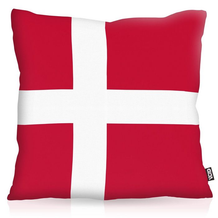 Kissenbezug VOID Sofa-Kissen Dänemark Danmark EM WM Flagge Fahne Länderflagge