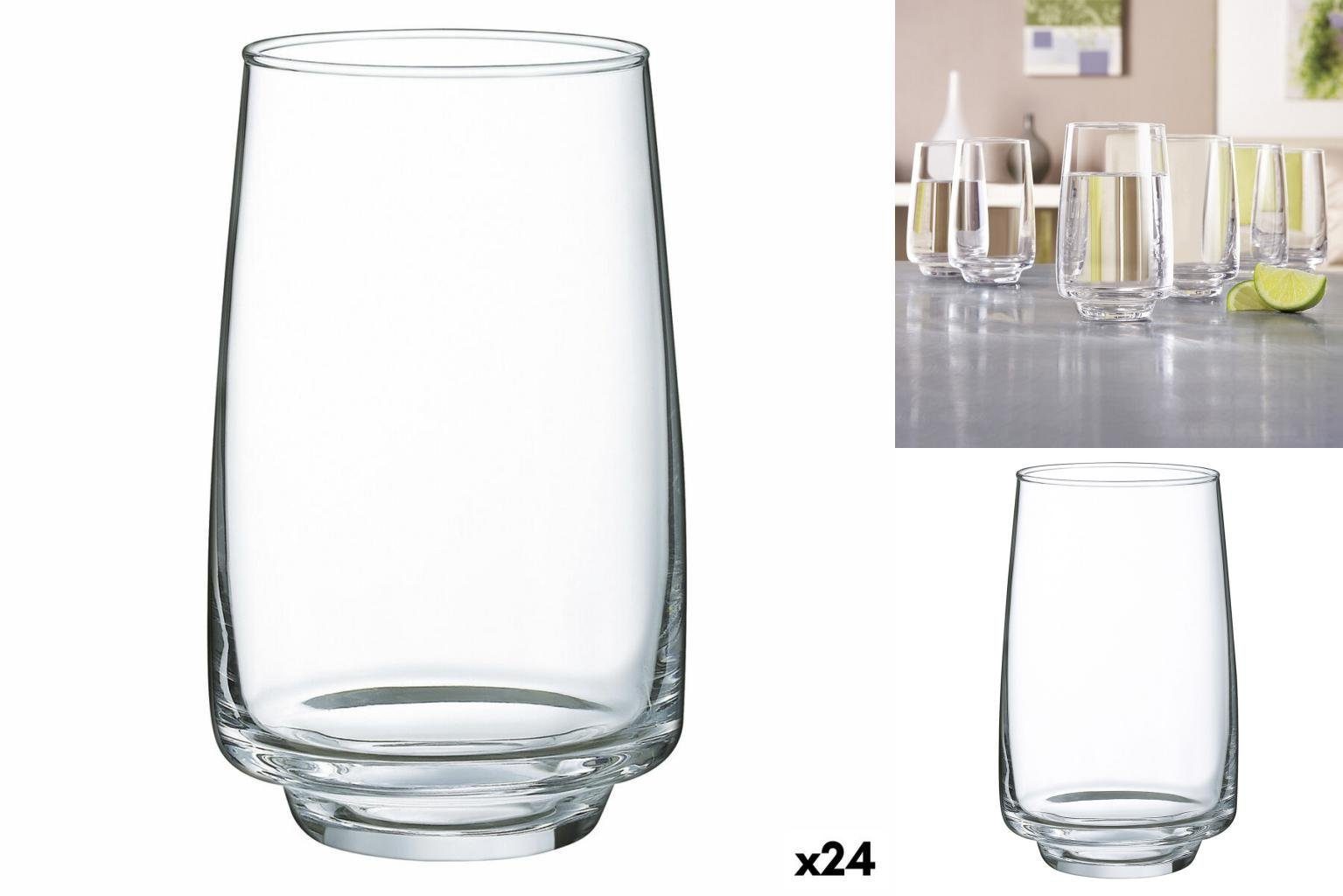 Luminarc Glas Becher Luminarc Equip Home Durchsichtig Glas 350 ml 24 Stück, Glas