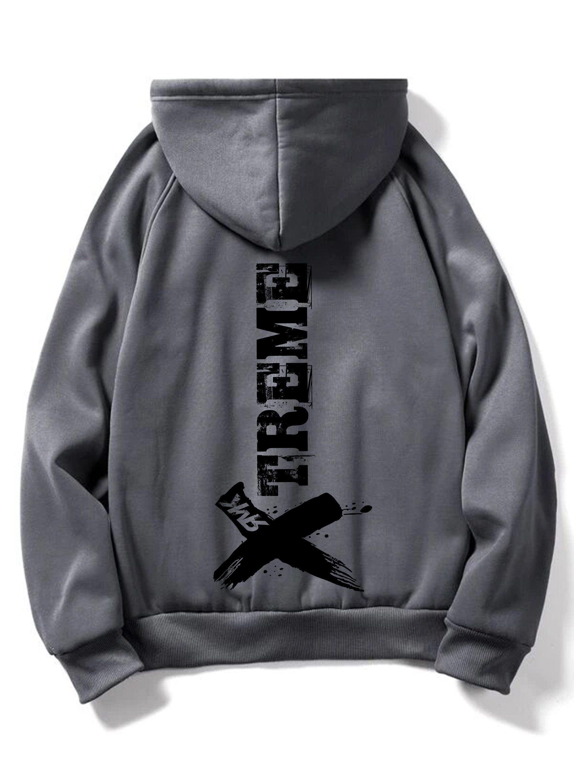 RMK Kapuzenpullover Herren Hoodie Pullover Pulli Langarmshirt Longsleeve mit Taschen Print mit Kapuze